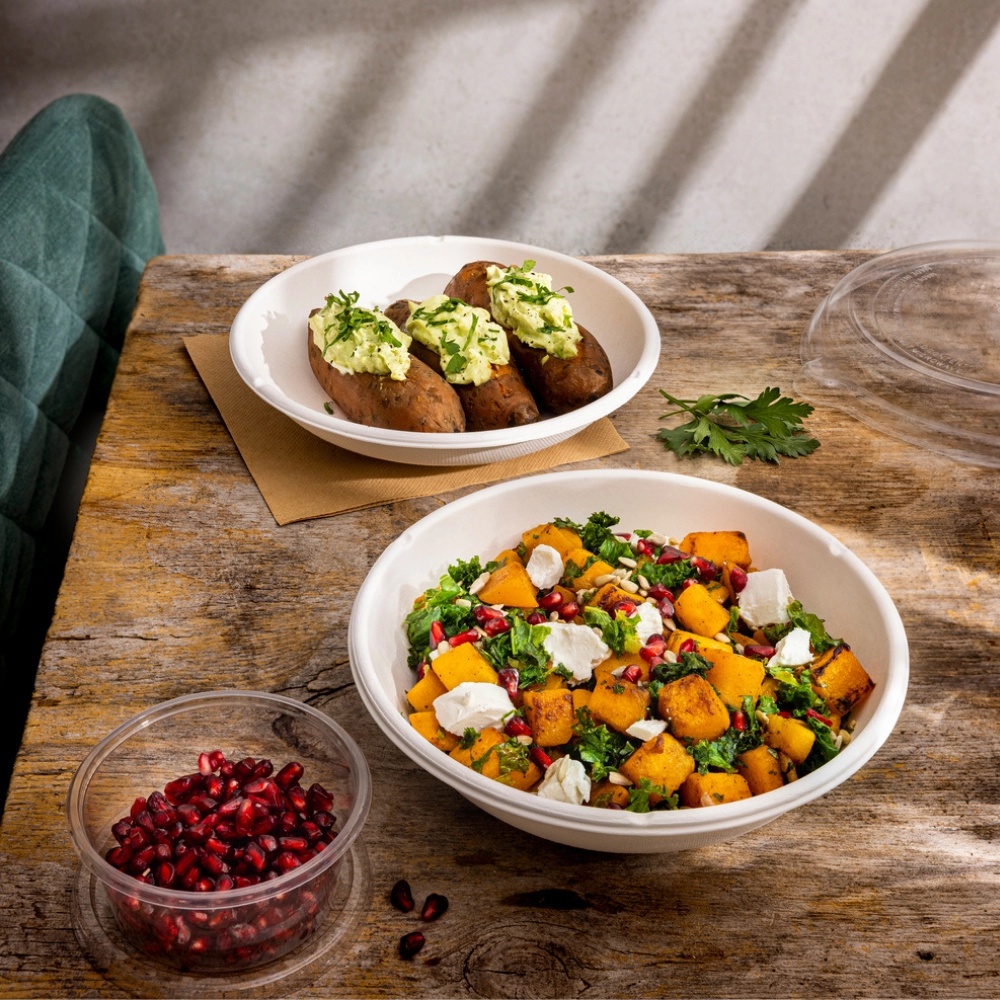 Bowls in cellulosa BIO Bagasse - 1360ml - D195 - NO PFAS - View1