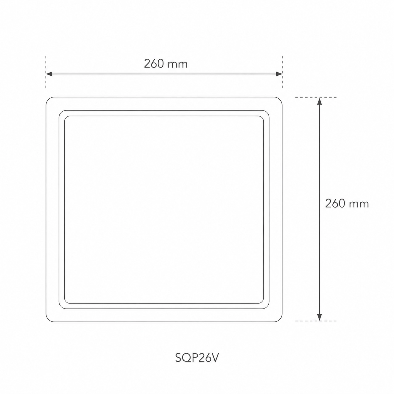 Piatti quadrati design SQUARE 26x26 cm - FINE SERIE - View2