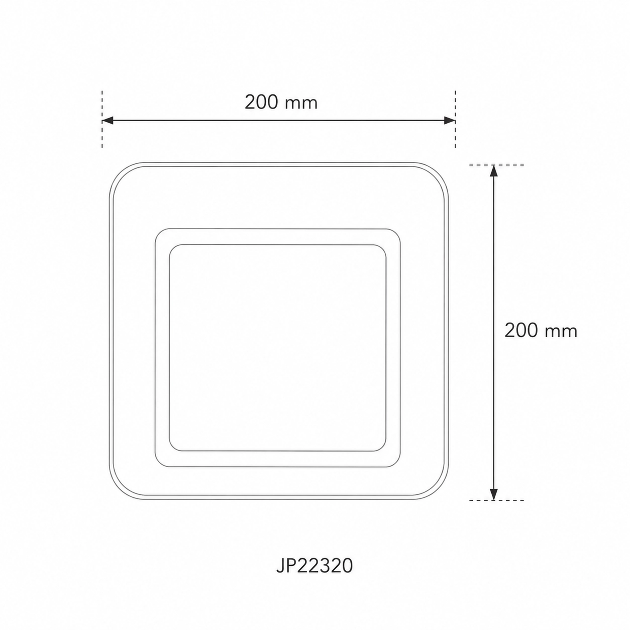Piatti piani Design 20x20 – Linea Diamond - NO PFAS - View1