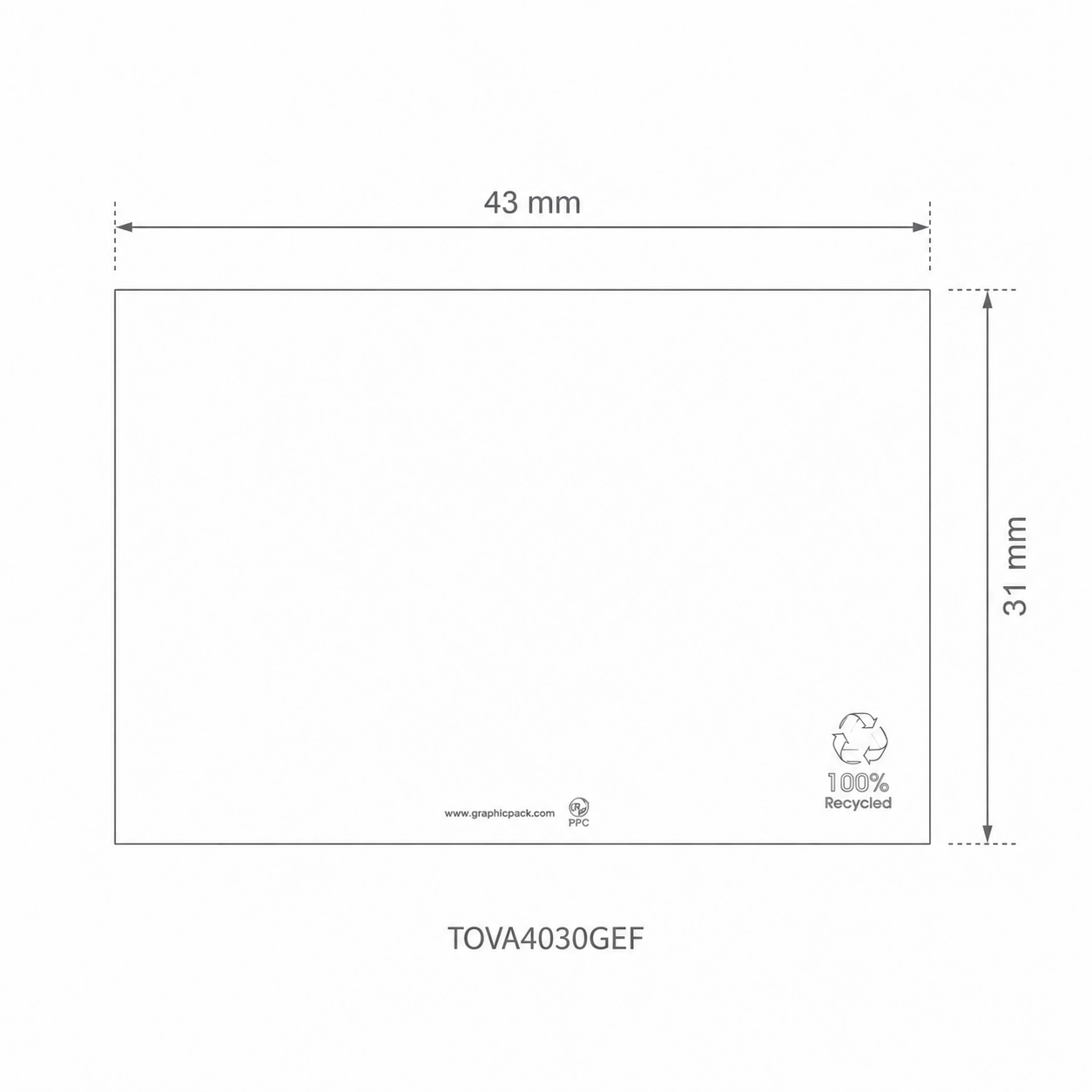 Tovagliette  43x31 riciclato naturale, light 6.5gr. - View1