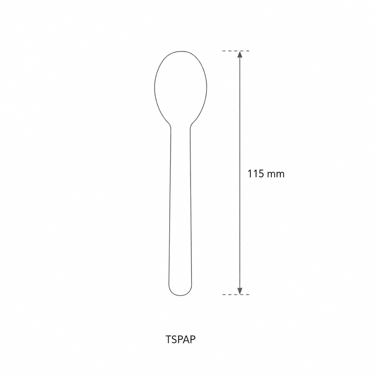 Cucchiaini in carta compostabile - 11,5cm - View1