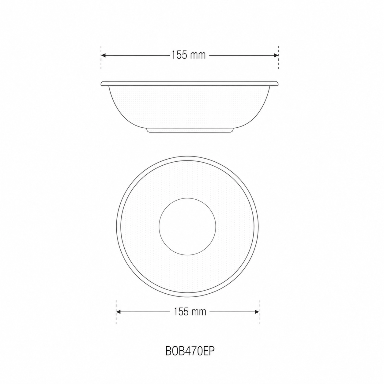 Bowls in cellulosa BIO Bagasse - 470ml - D155 - FINE SERIE - View2