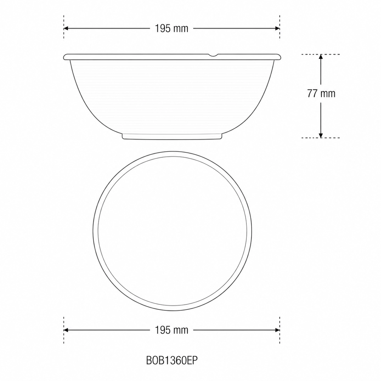 Bowls in cellulosa BIO Bagasse - 1360ml - D195 - NO PFAS - View2