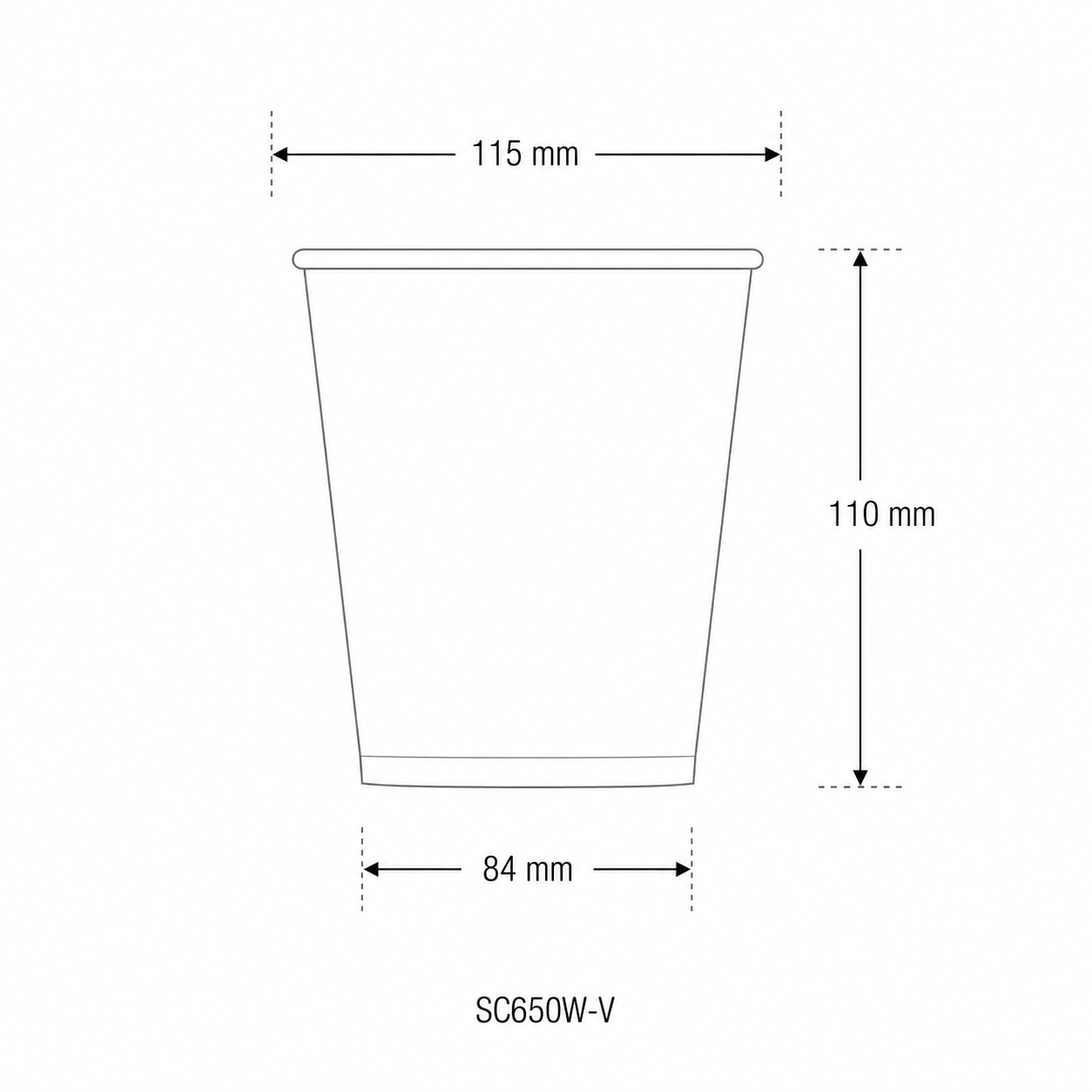 Ciotole asporto zuppe in cartoncino - 650ml serie green stripe - D115 - View2