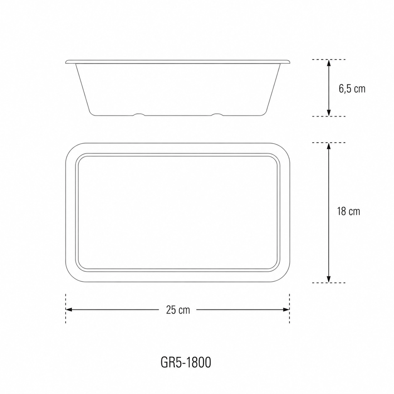 Base Gourmet Range 5 -1800ml 25x18x6,5 - FINE SERIE - View2