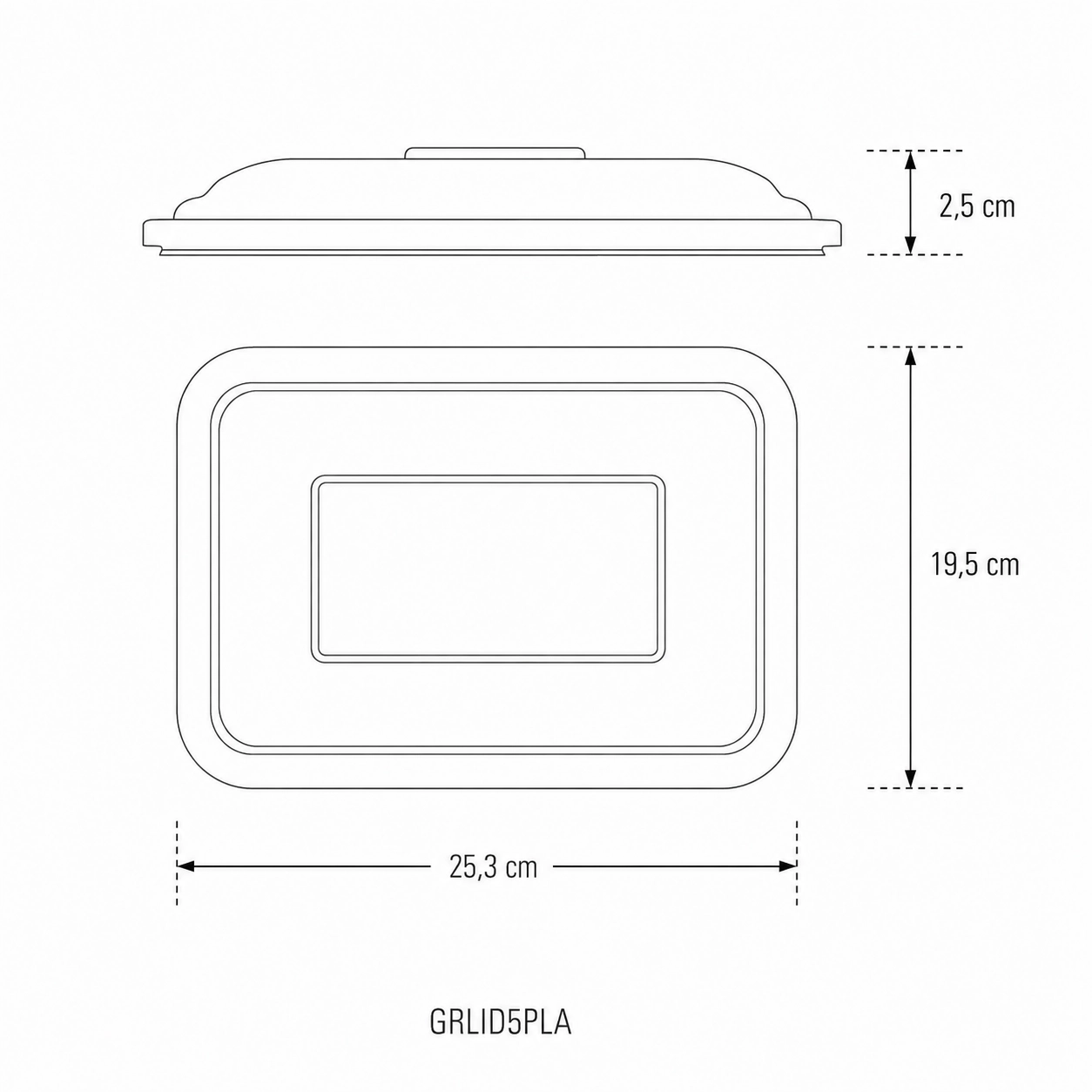 Coperchi Gourmet Range 5 - PLA trasparente - FINE SERIE - View2