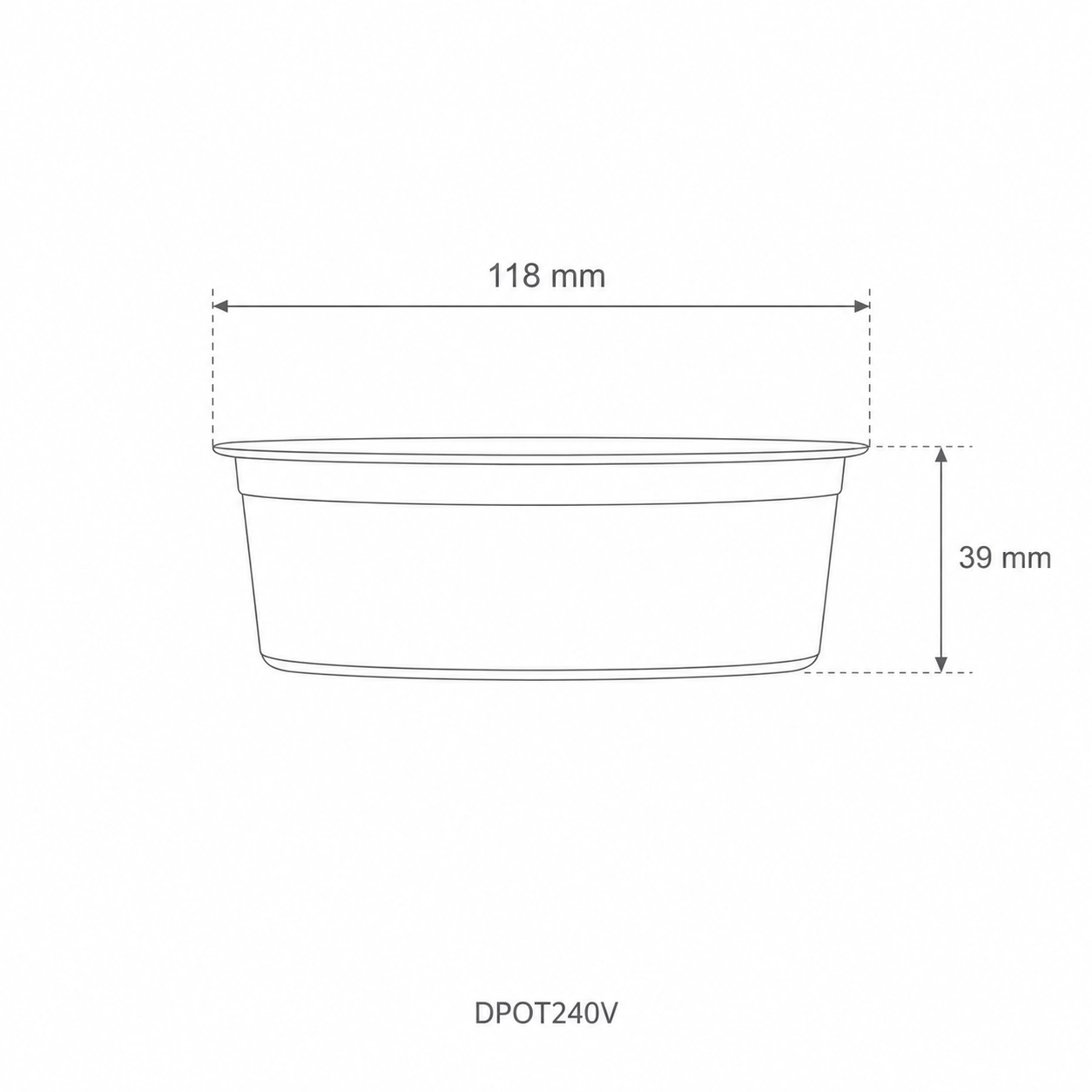 Ciotole trasparenti 240ml PLA asporto cibi freddi - View2