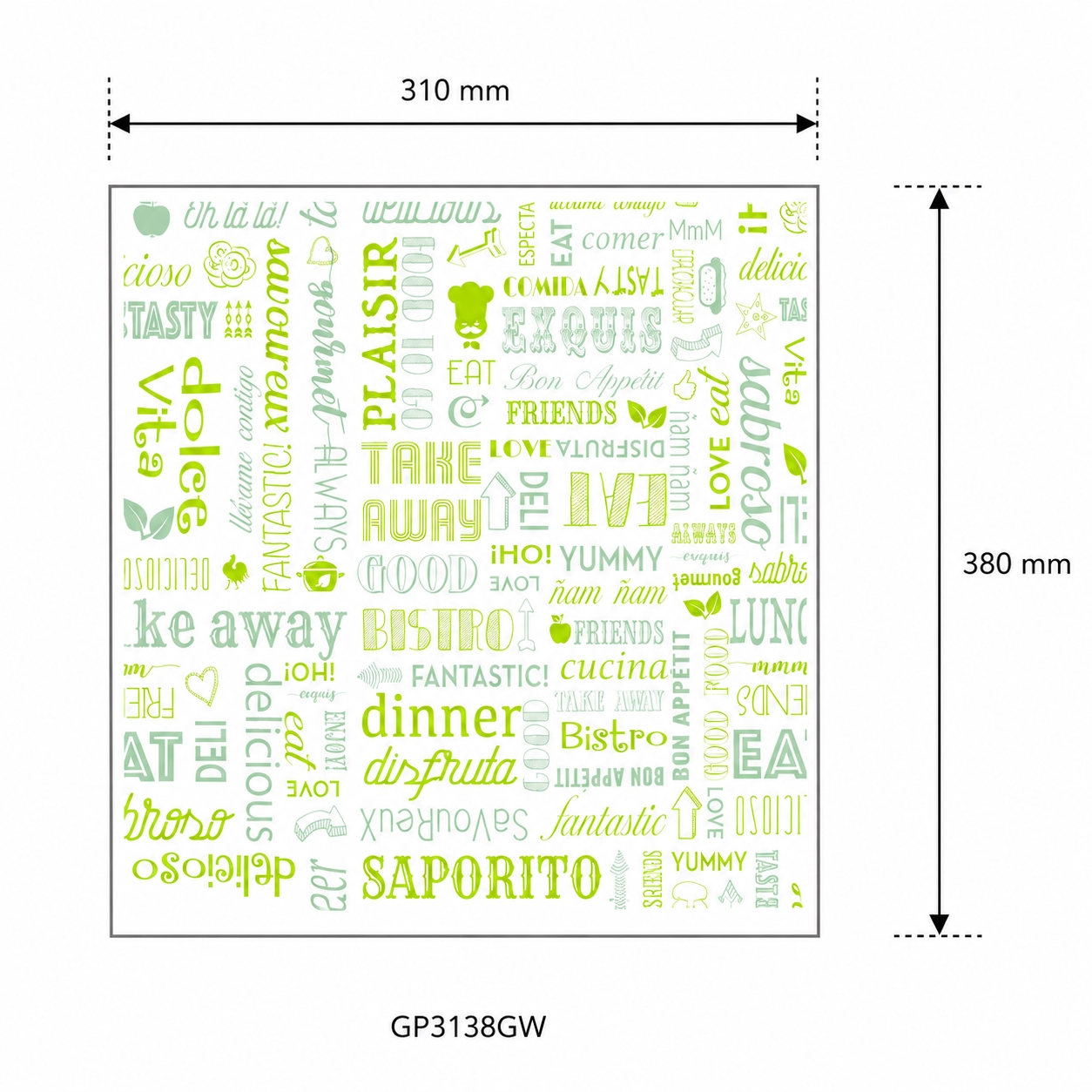 Carta antiunto compostabile 31x38 cm 'Green Word' - View2