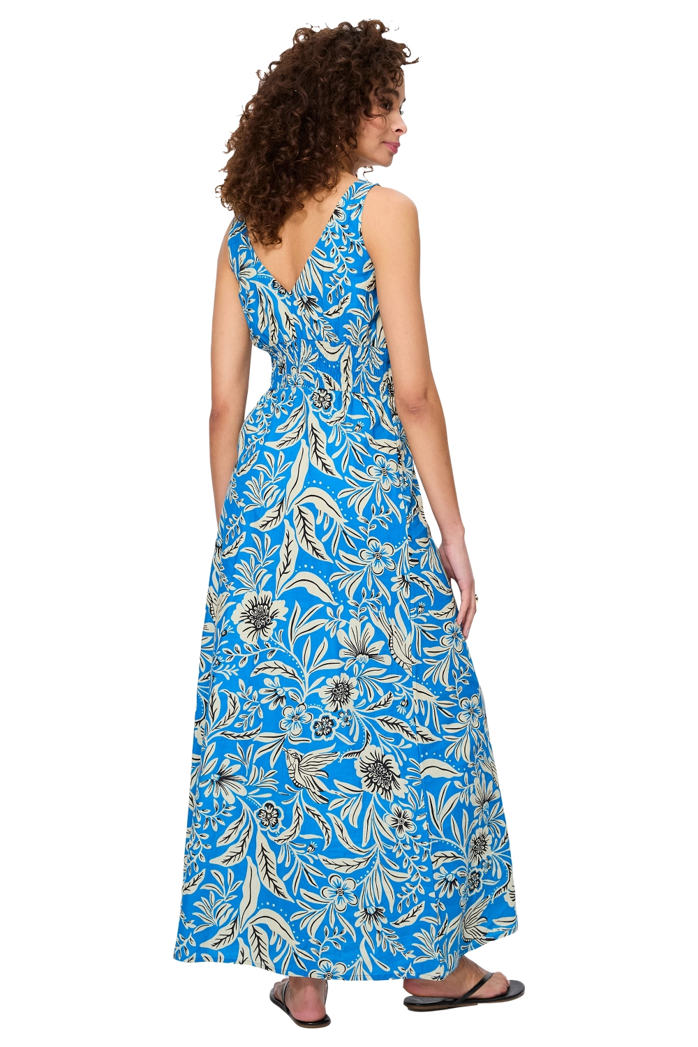 Long Cotton Flared Dress