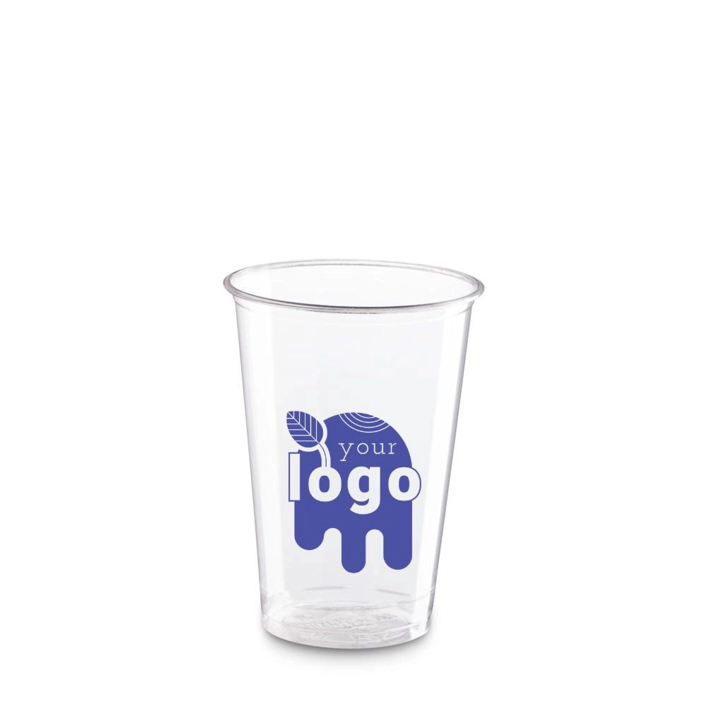 Bicchieri personalizzabili in PLA biodegradabili, tacca CE a 200ml (250ml raso) -D74  - Main view