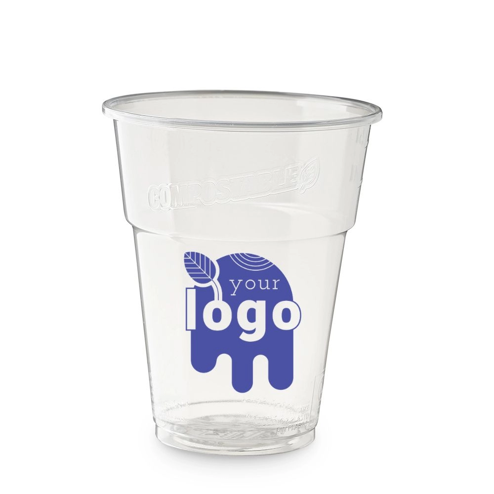 Bicchieri biodegradabili trasparenti personalizzati 400ml/500ml - D100/D51 - Main view