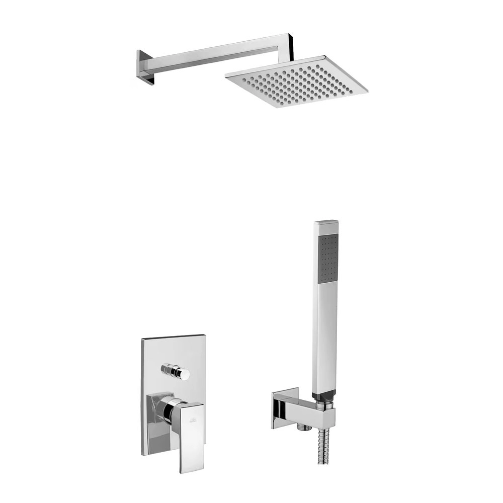 Paffoni Serie LEVEL Duschset Quadro Chrom