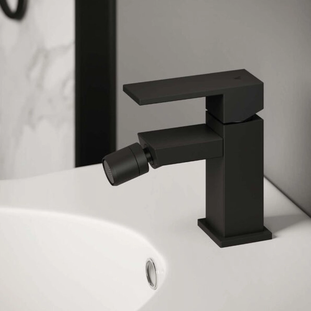 FARO CARBON BIDET MONOCOMANDO CON PILETTA E FLESSIBILI