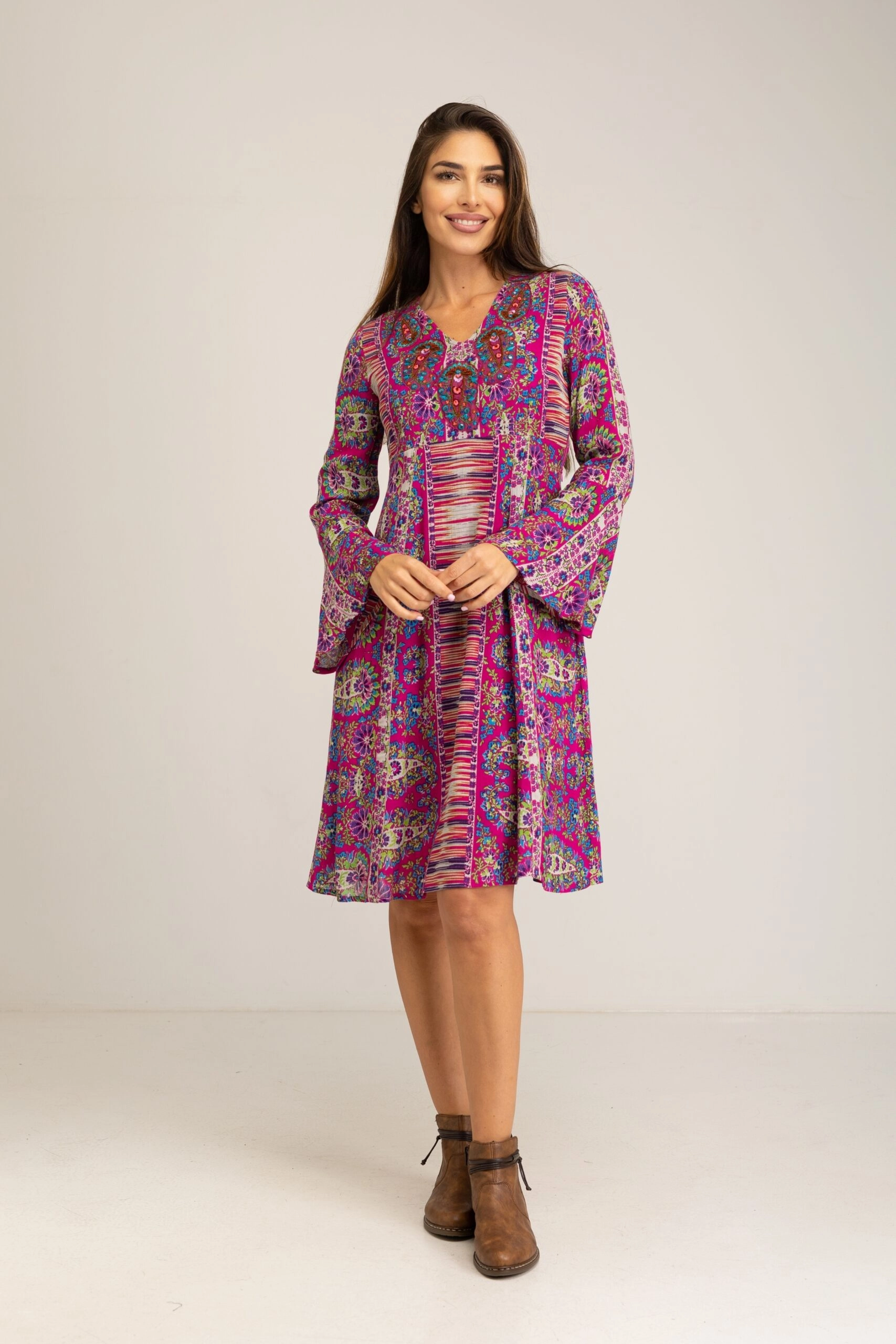 Abito Ricamato Boho