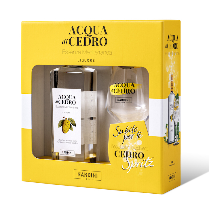 Acqua di Cedro in Confezione Regalo con Calice Spritz