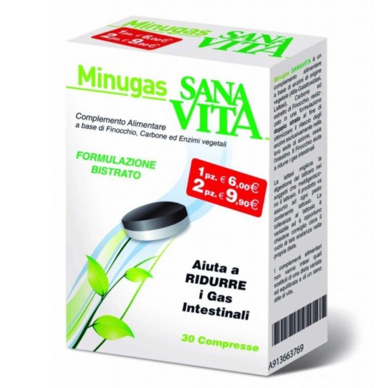 SANAVITA MINUGAS NEW COMPLEMENTO ALIMENTARE CHE AIUTA A RIDURRE I GAS INTESTINALI