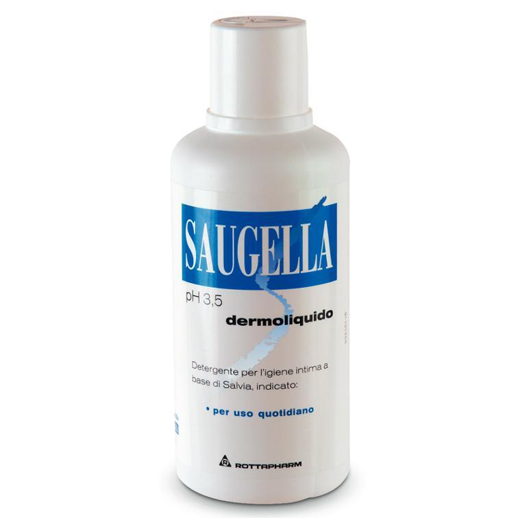 SAUGELLA DERMOLIQUIDO DETERGENTE PER L'IGIENE INTIMA A BASE DI SALVIA PER  USO QUOTIDIANO A PH 3,5