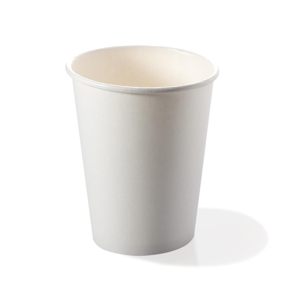 VIRSUS Bicchieri Biodegradabili 200 Ml – 50 Pezzi Compostabili Per Bevande Calde E Fredde – Bianchi