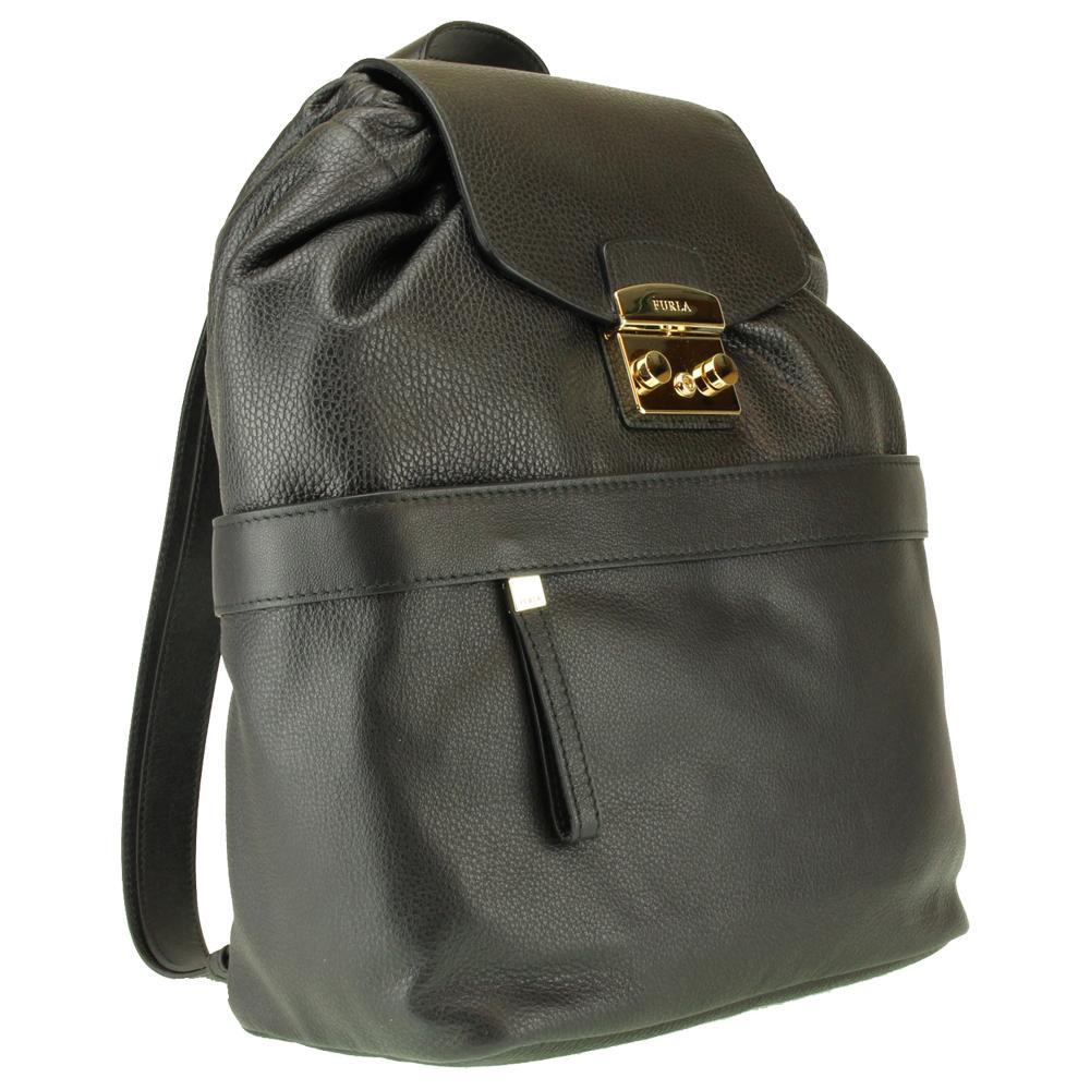 Backpack Zaini Furla Furla Zaino Nero Furla Gardenia Zaino In