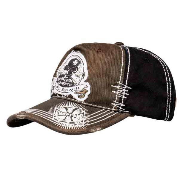 Cappellino West Coast Choppers Death Proof Hat Vintage Nero Auto & Moto