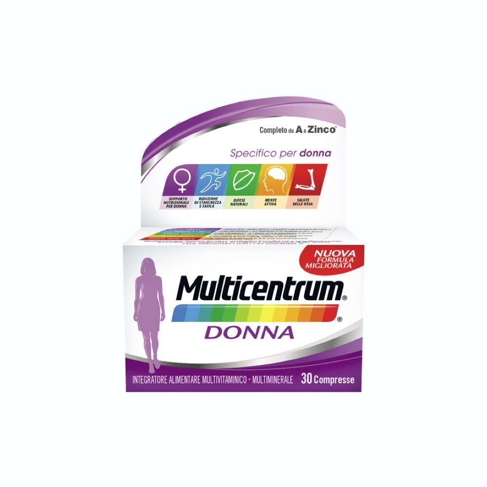 MULTICENTRUM DONNA 50+ INTEGRATORE ALIMENTARE MULTIVITAMINICO E  MULTIMINERALE