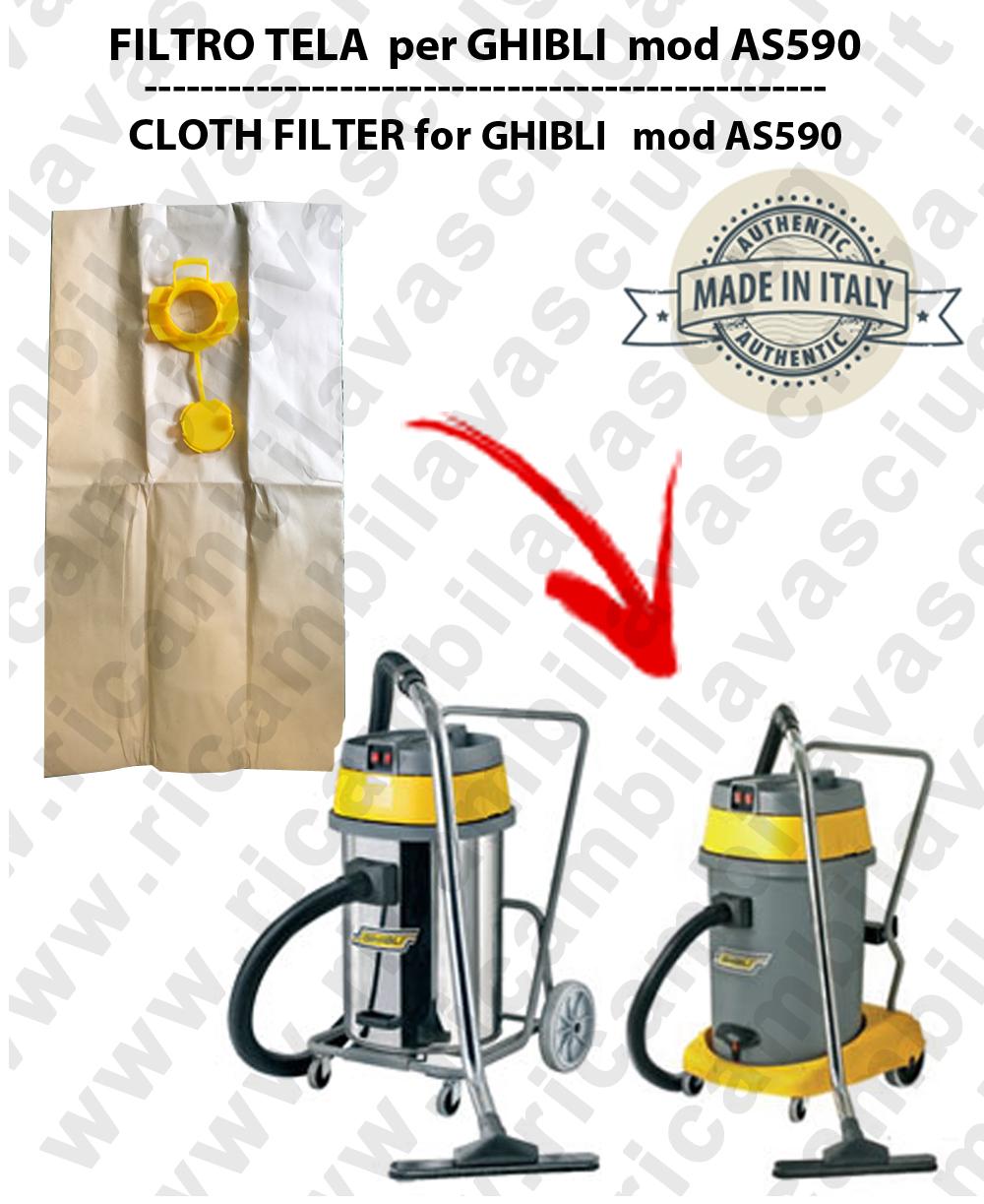 10 Sacchetti Aspiravolvere Originali Ghibli AS5 E AS5 EVO - Ricambi Per Modelli FT, Confezione Da 10 Pezzi