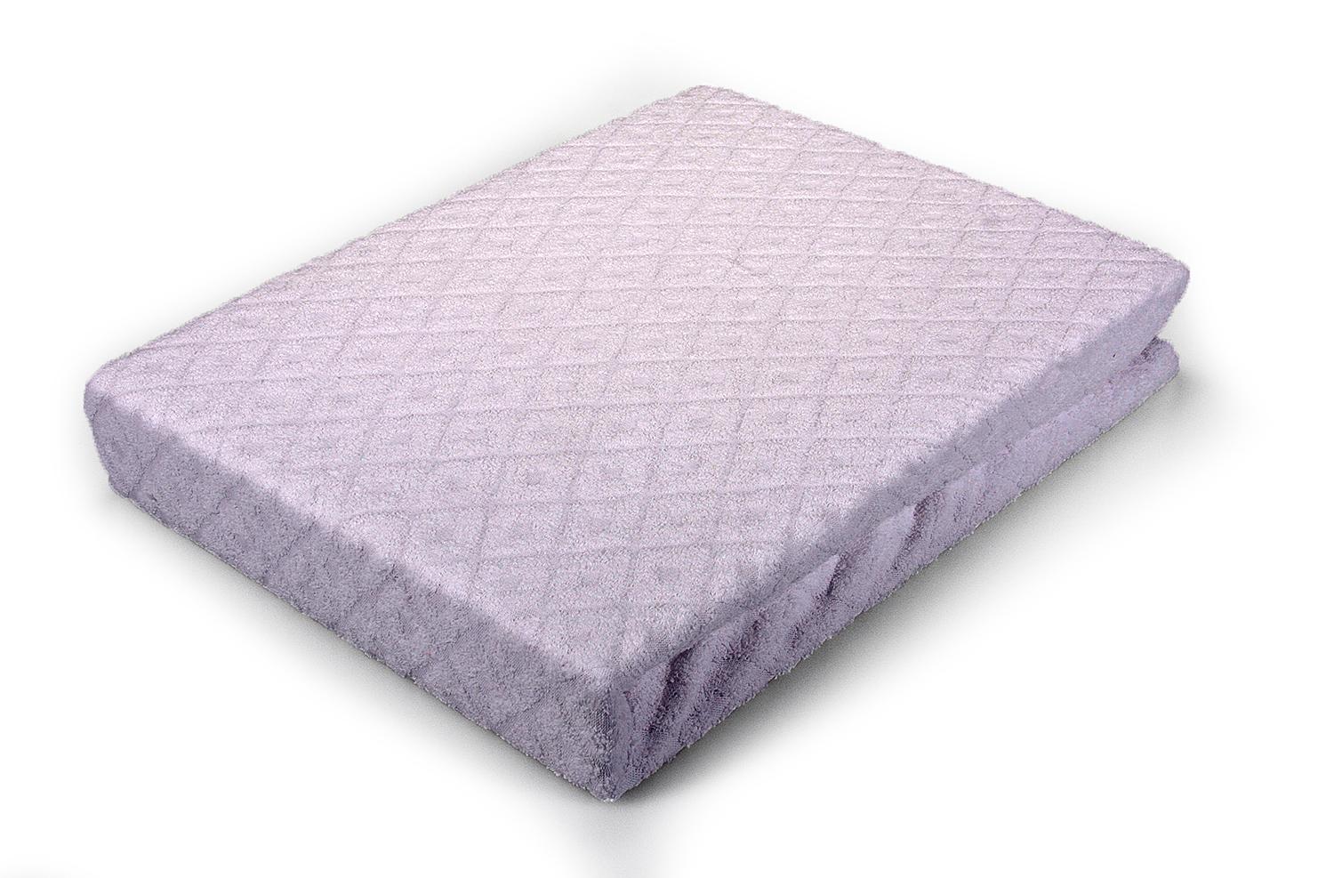 Coprimaterasso per letto 1 piazza e mezza con zip in puro cotone 120x195 cm