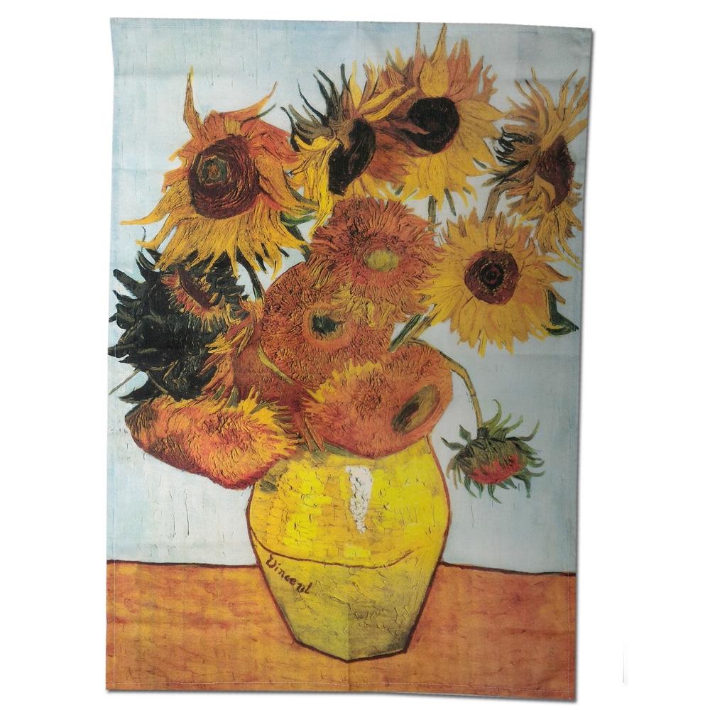 Strofinaccio Canovaccio Da Cucina 50x70 Cm Quadri D Autore Girasoli Van Gogh