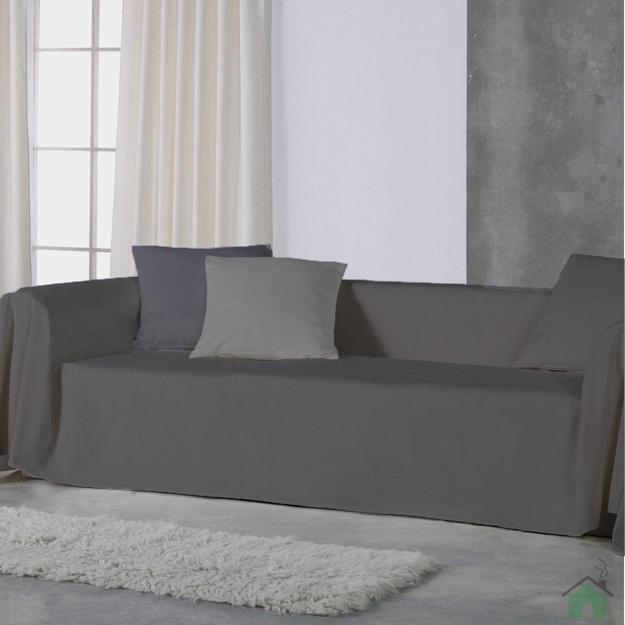 L'EMPORIO_CASA Copridivano Telo Arredo Tinta Unita Tela Robusta Grossa in  Cotone di Panama 160X280-260x280-360x280 Misure Maxi Lenzuolo Copritutto  Granfoulard Italy (GRIGIO CHIARO, 360X280) : : Casa e cucina