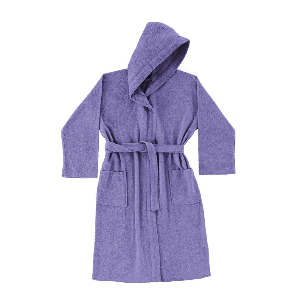 Terry toweling bathrobe with hood ONLY YOURS Zucchi - var. lavender 1838