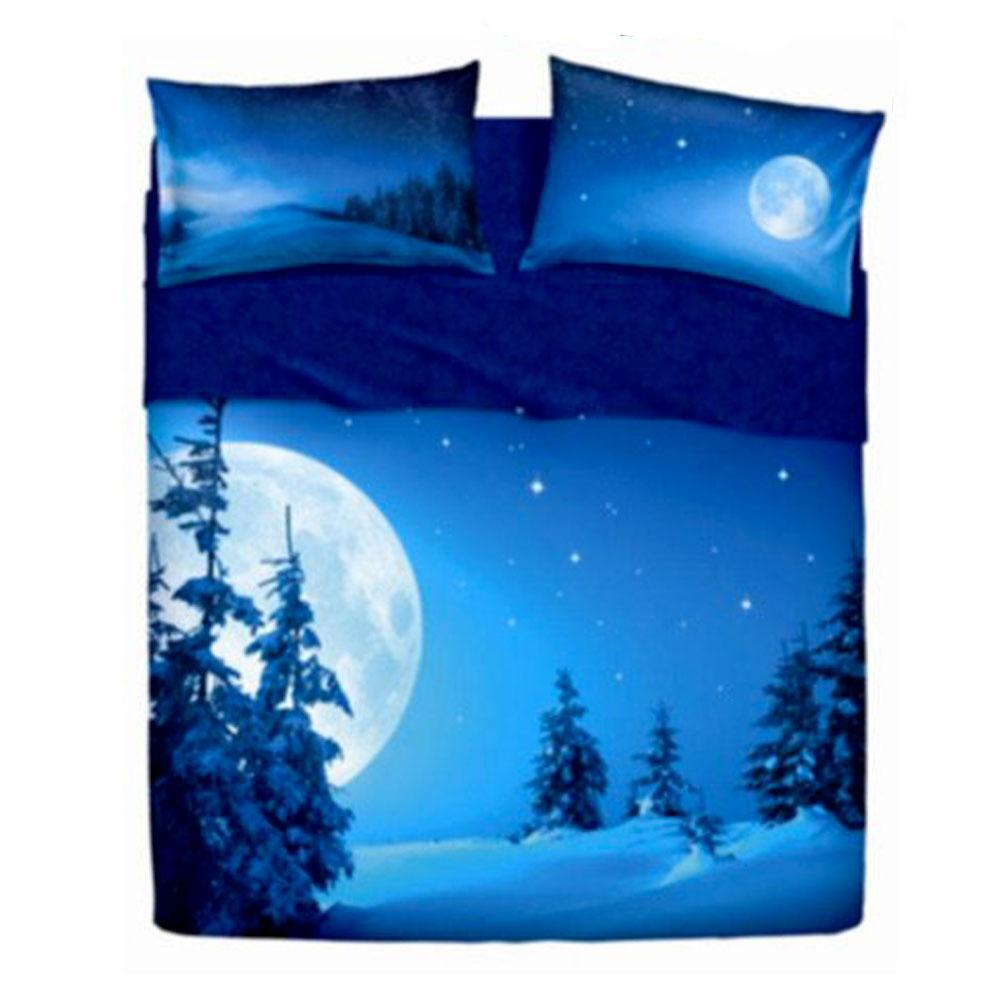 Lenzuola Di Natale.Set Lenzuola Singolo 1 Piazza Bassetti Full Moon Effetto Copriletto