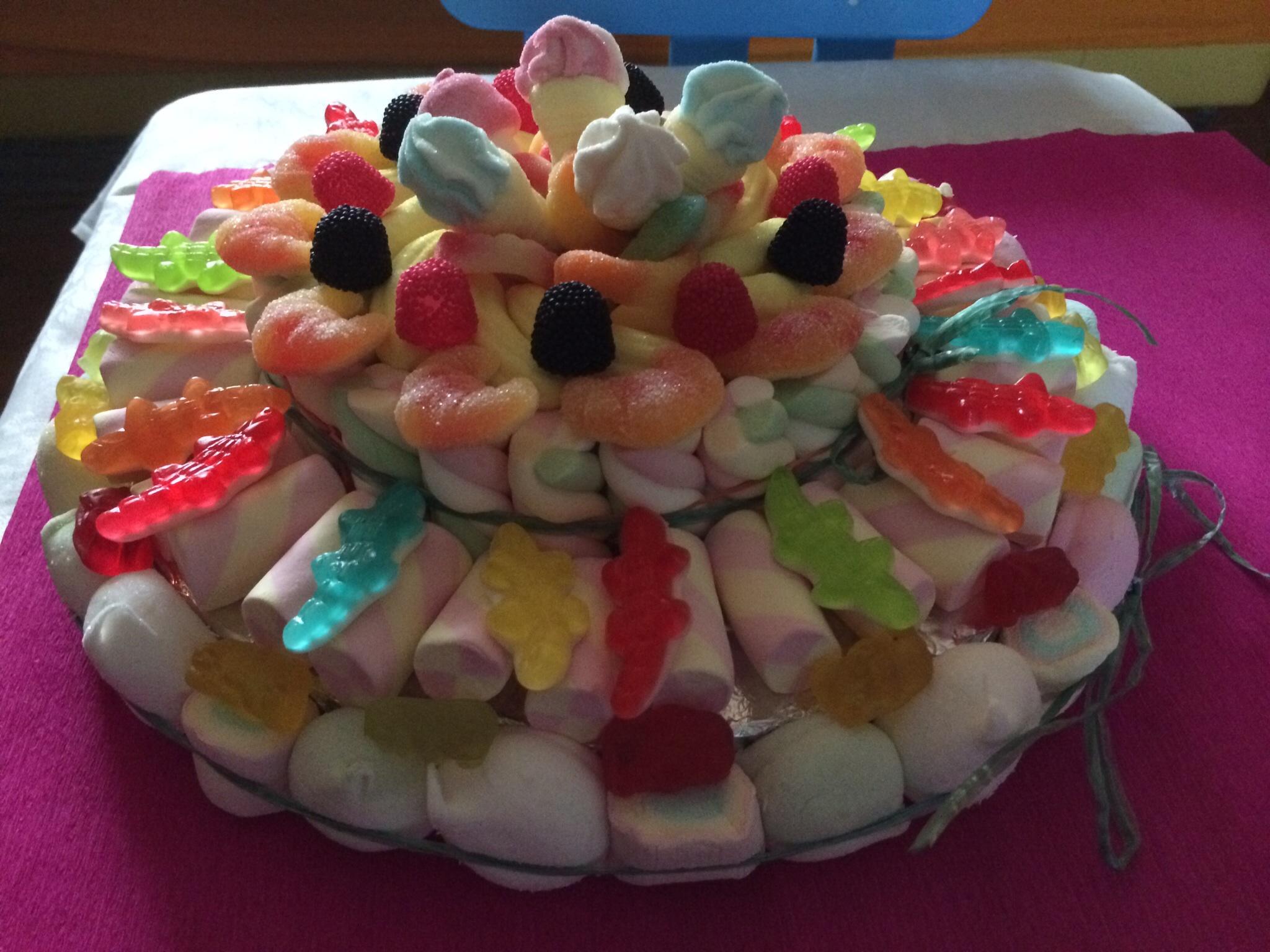 Torta di caramelle coccodrilli - Amabili Dolcezze