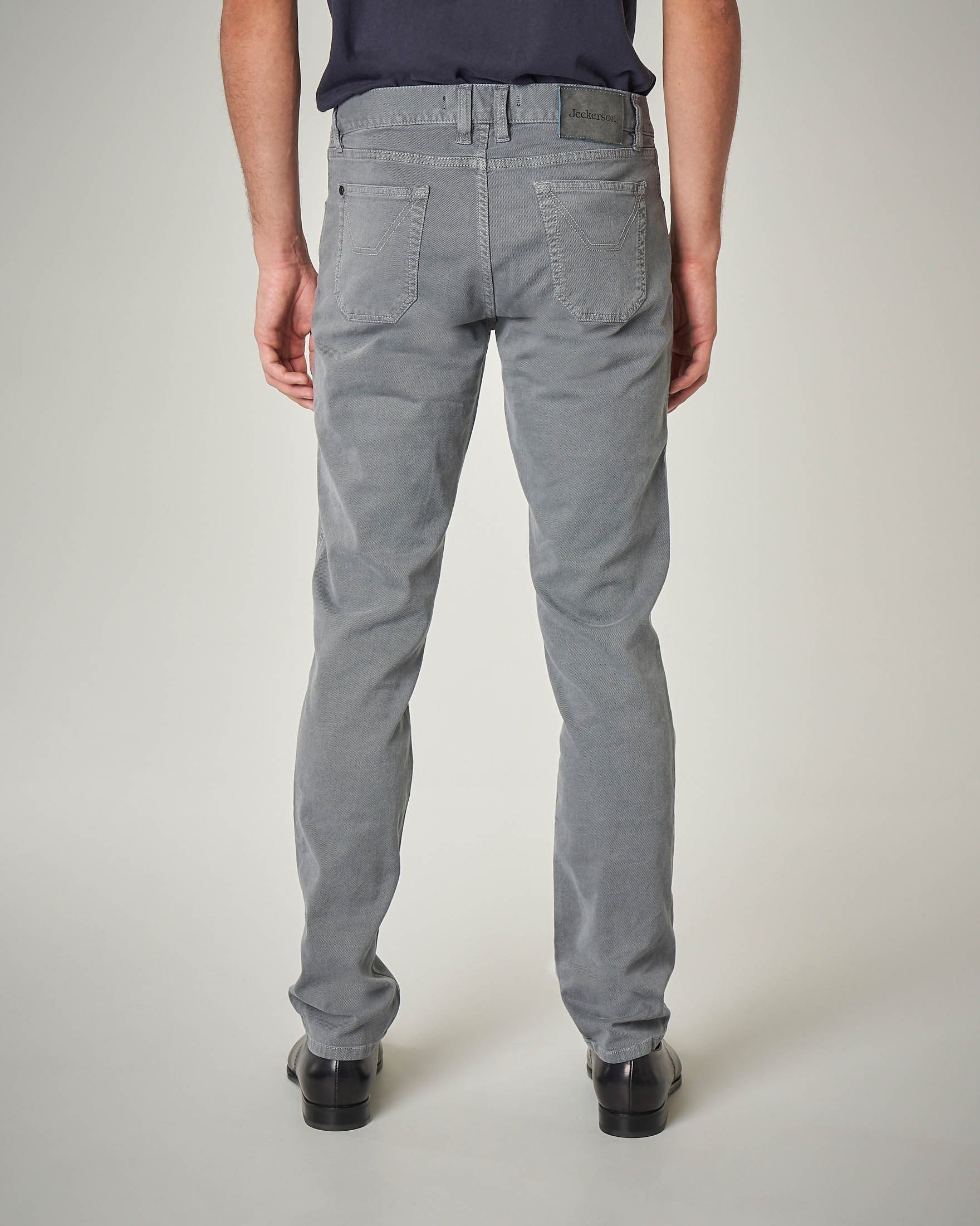 Pantaloni Donna JOPHY & CO. In Cotone Elasticizzato - Taglia Boyfriend Con 5 Tasche, Comodissimi - Foto 9
