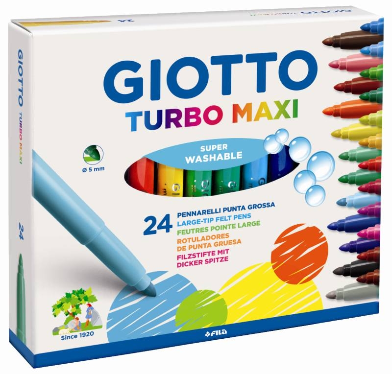 Scheda Tecnica Giotto Turbo Maxi 521400 Pennarelli punta larga- Recensioni e opinioni