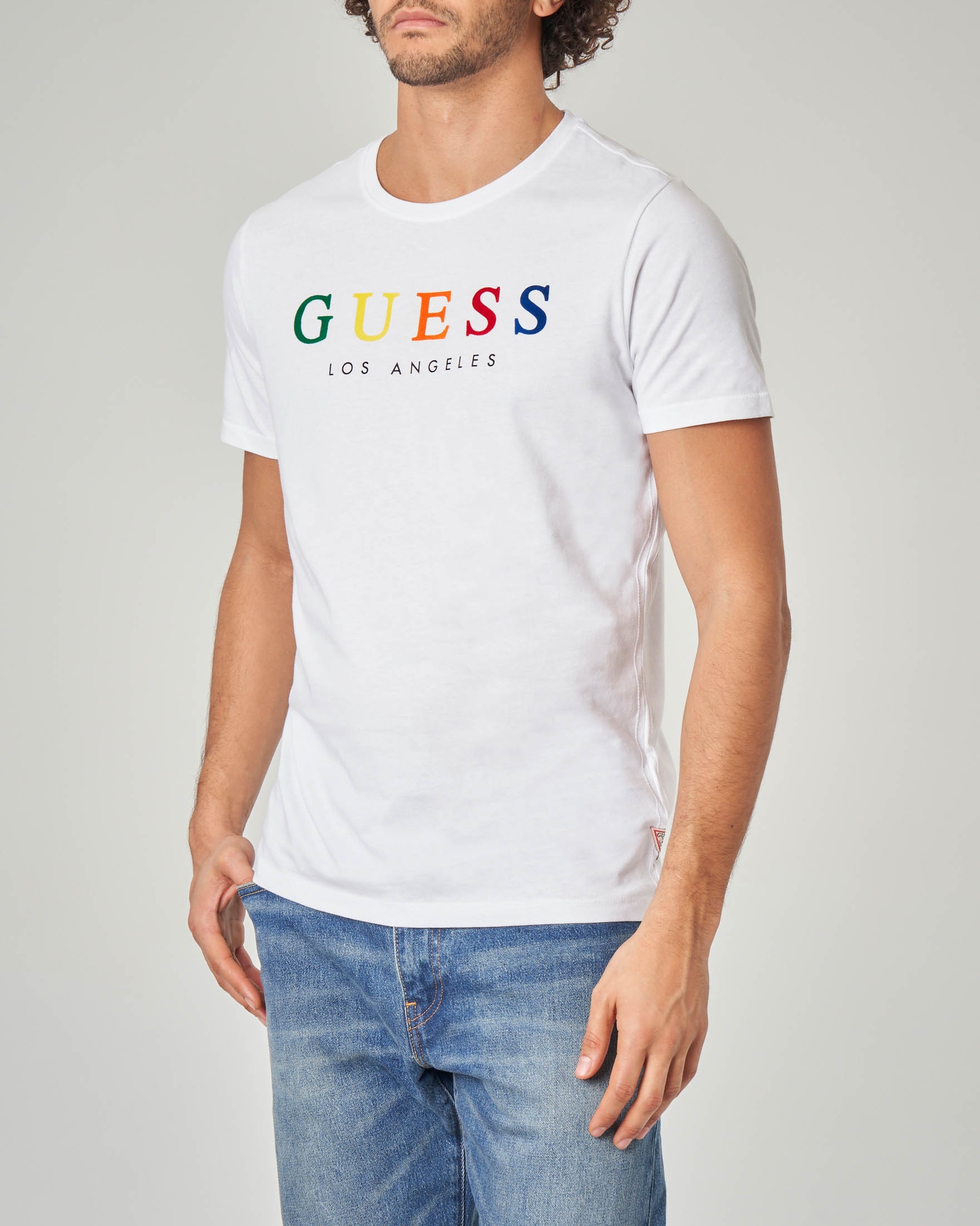 maglia guess bianca