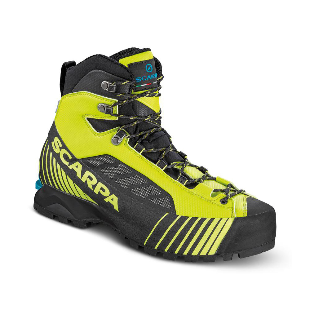 RIBELLE LITE OD   -   Lightweight for light mountaineering, via ferratas, heavy loads backpacking   -   Lime-Black