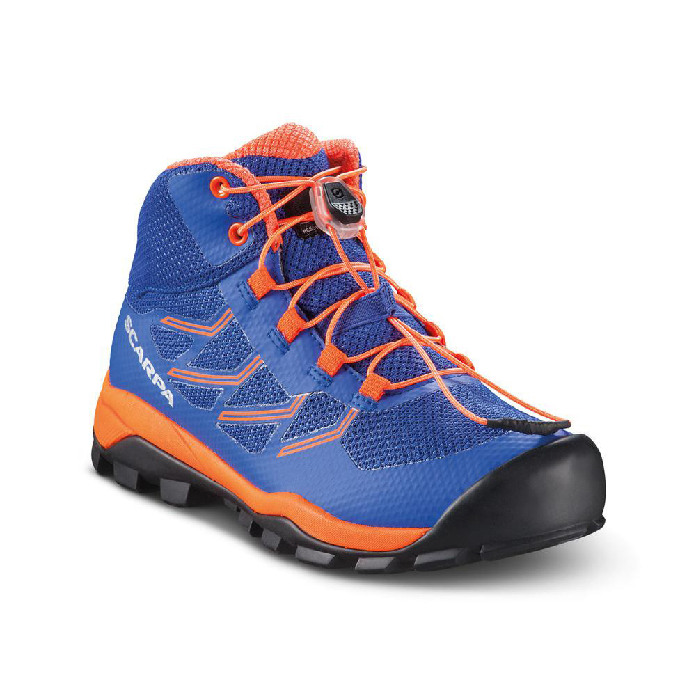 NEUTRON MID KID   -   Camminate sentieri sterrati e nei boschi   -   Deep Blue-Orange Fluo