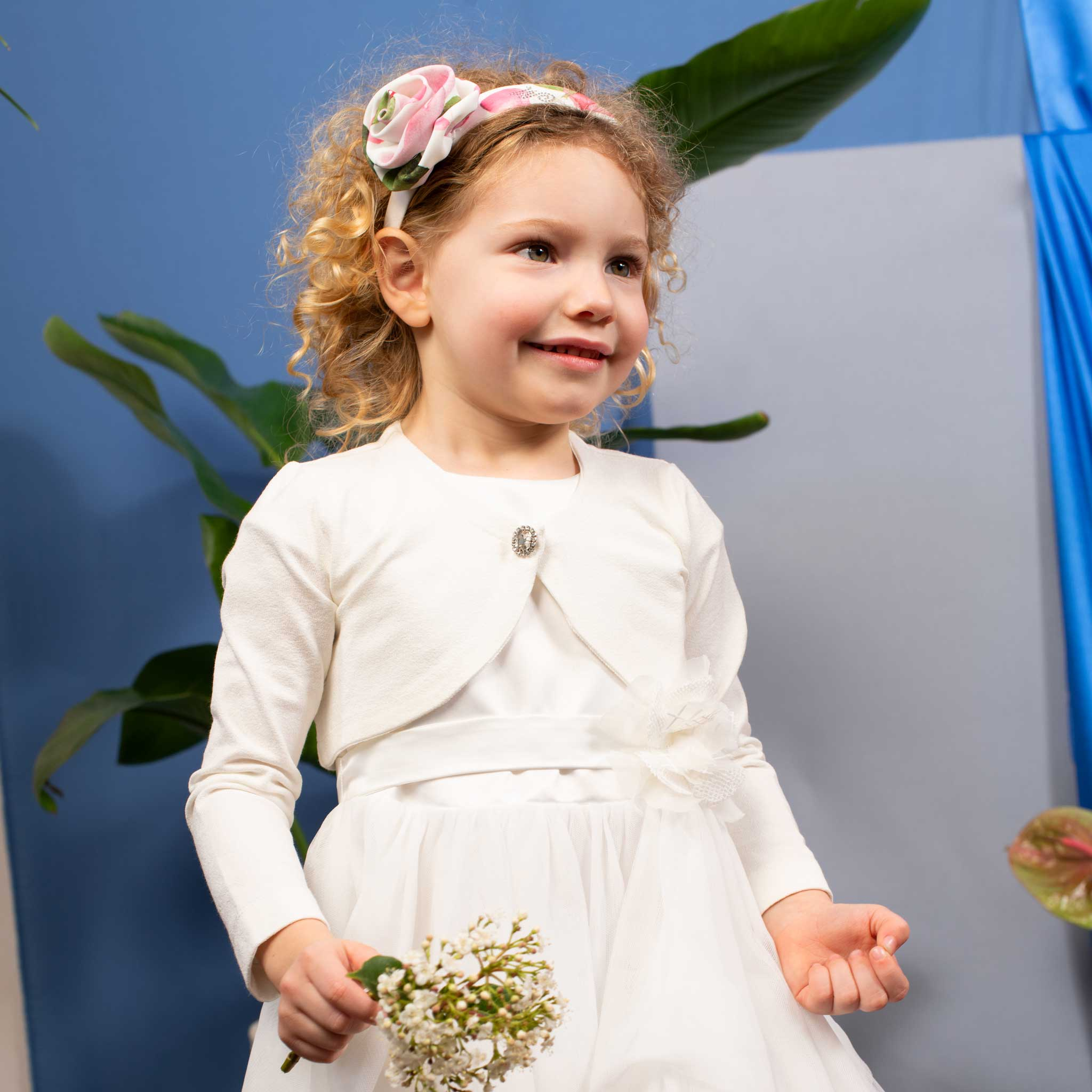 Completo 4 Pezzi Per Bambino - Abito Da Cerimonia Con Pantaloni, Camicia, Cravatta E Gilet (Blu Navy, Gessato O Beige)