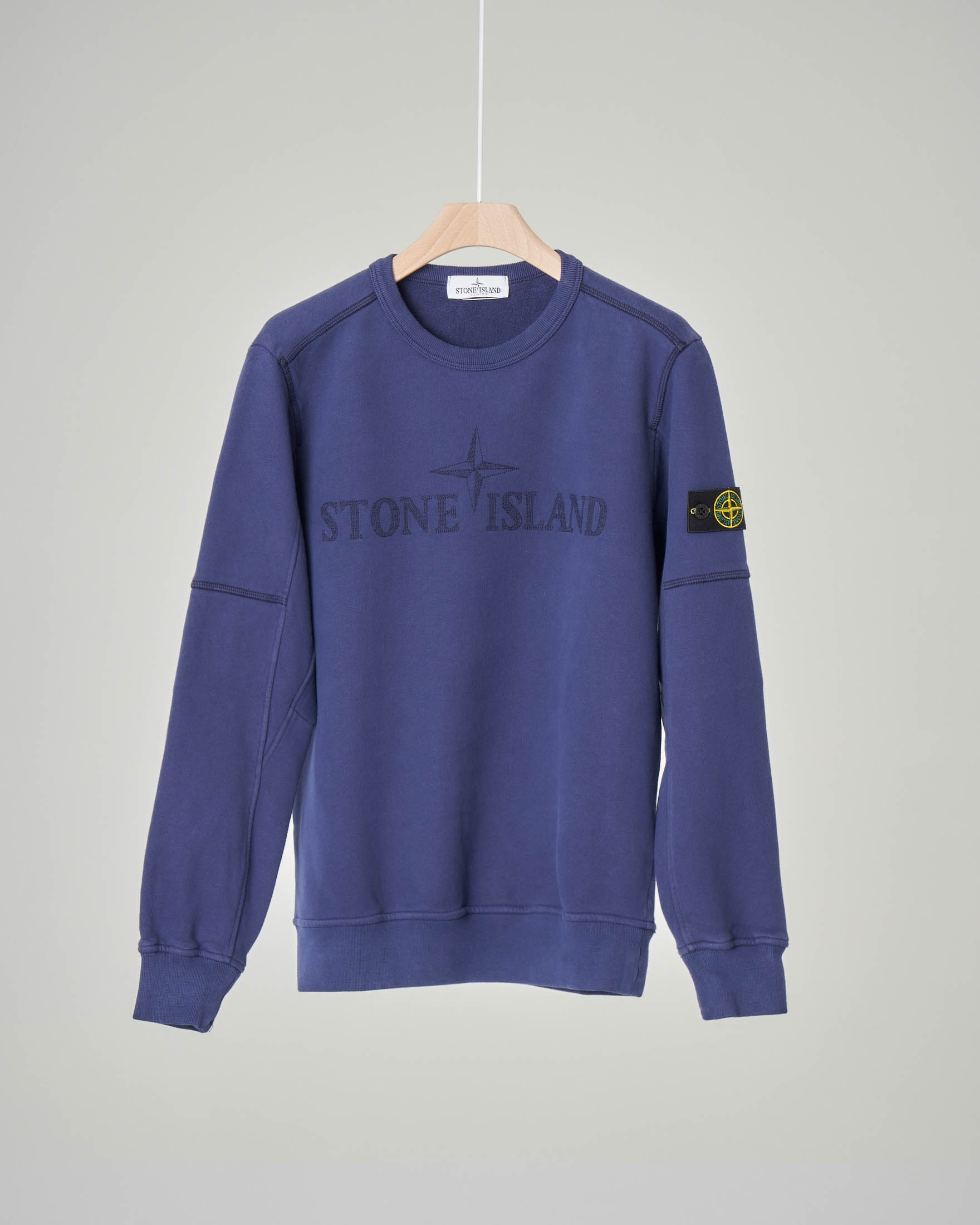 stone island felpa blu
