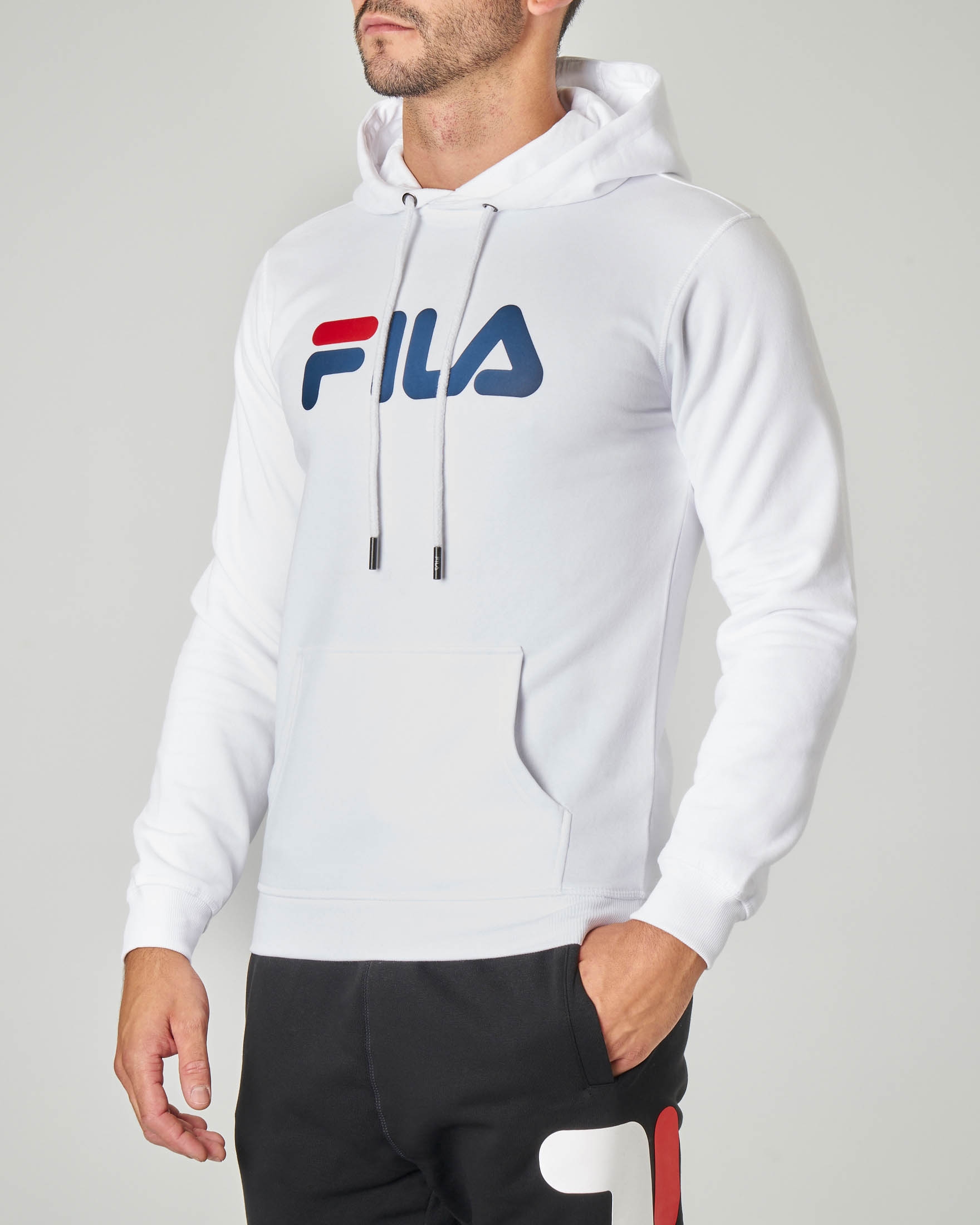 felpa bianca fila
