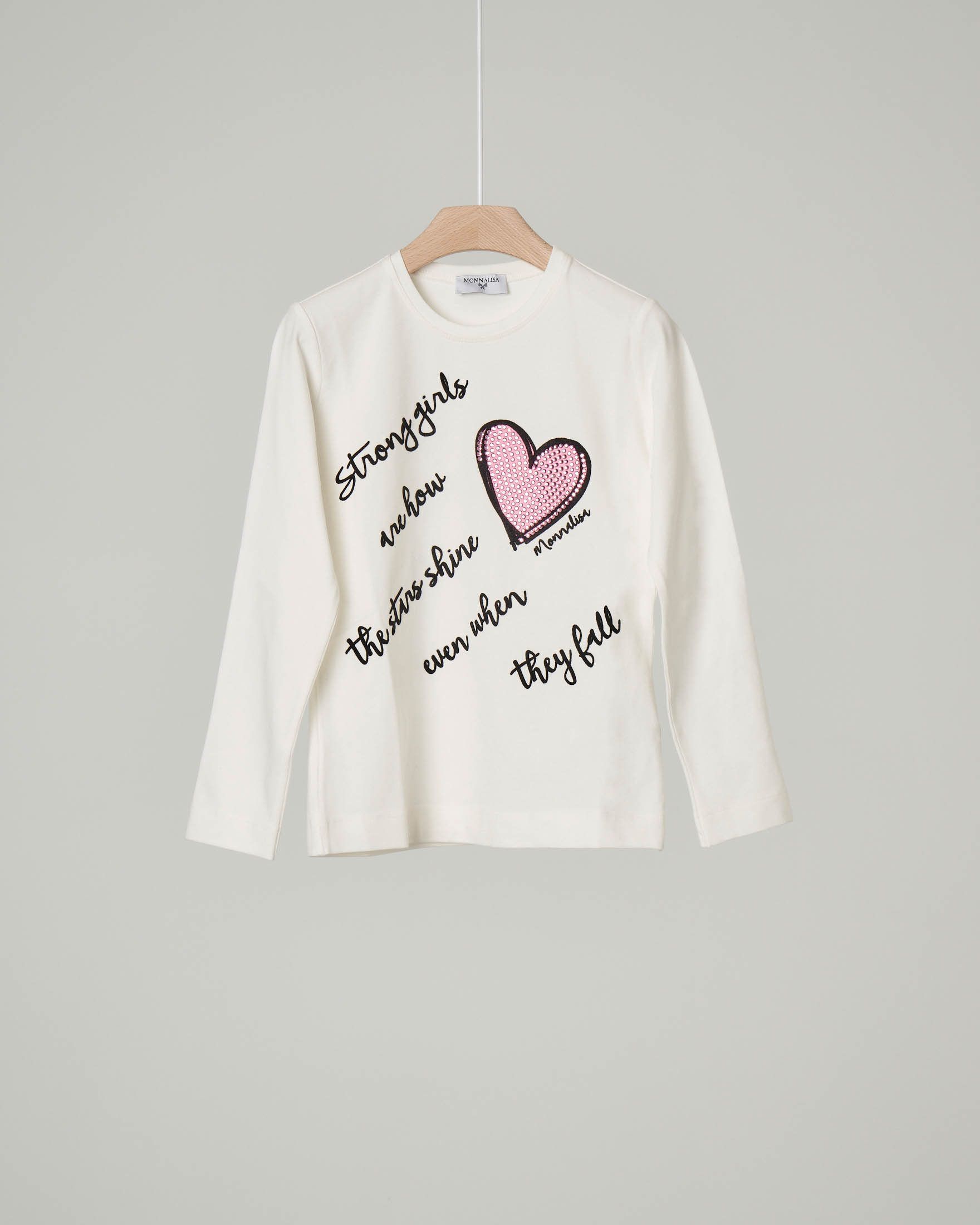 t shirt bianca con scritta