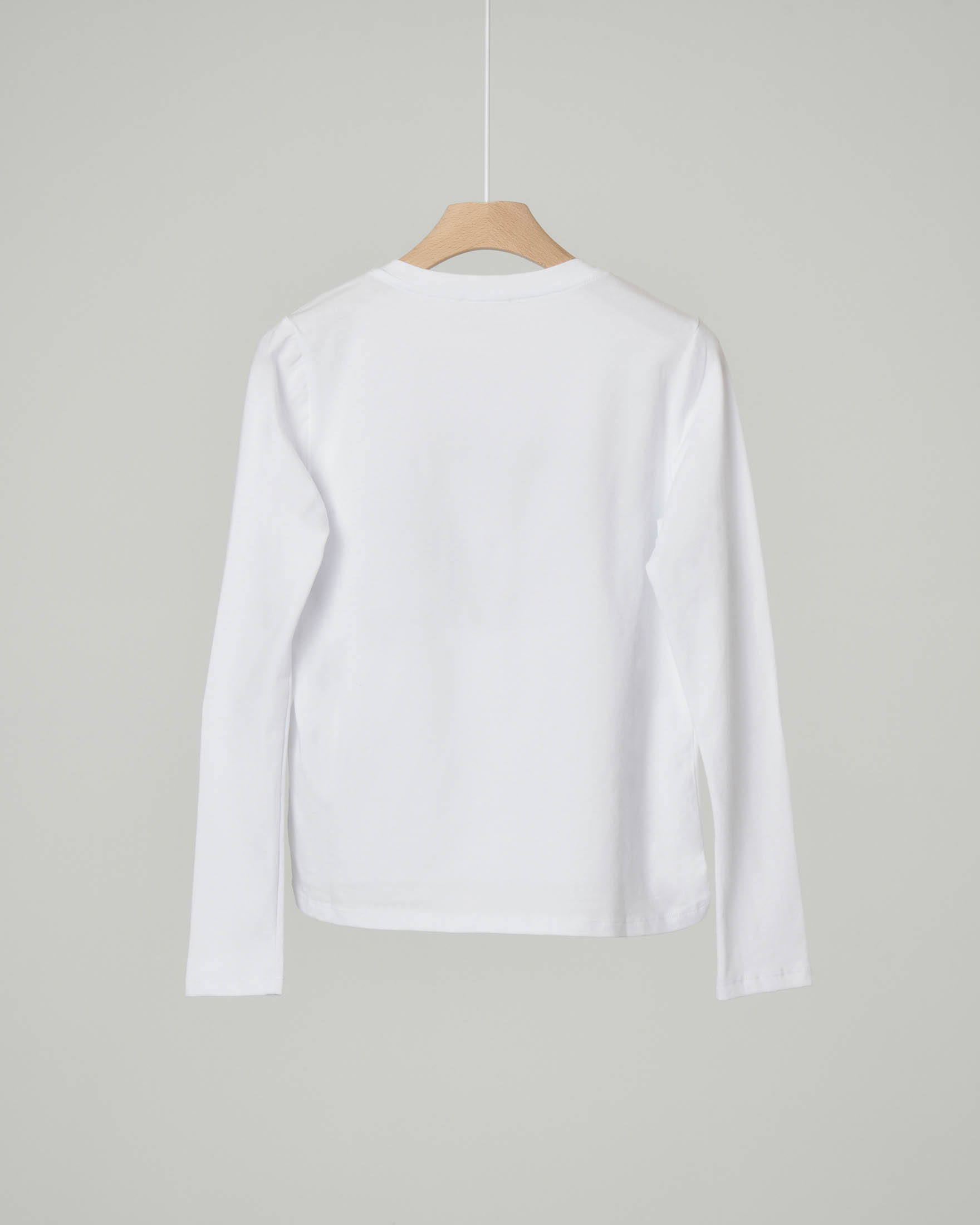 t shirt manica lunga bianca