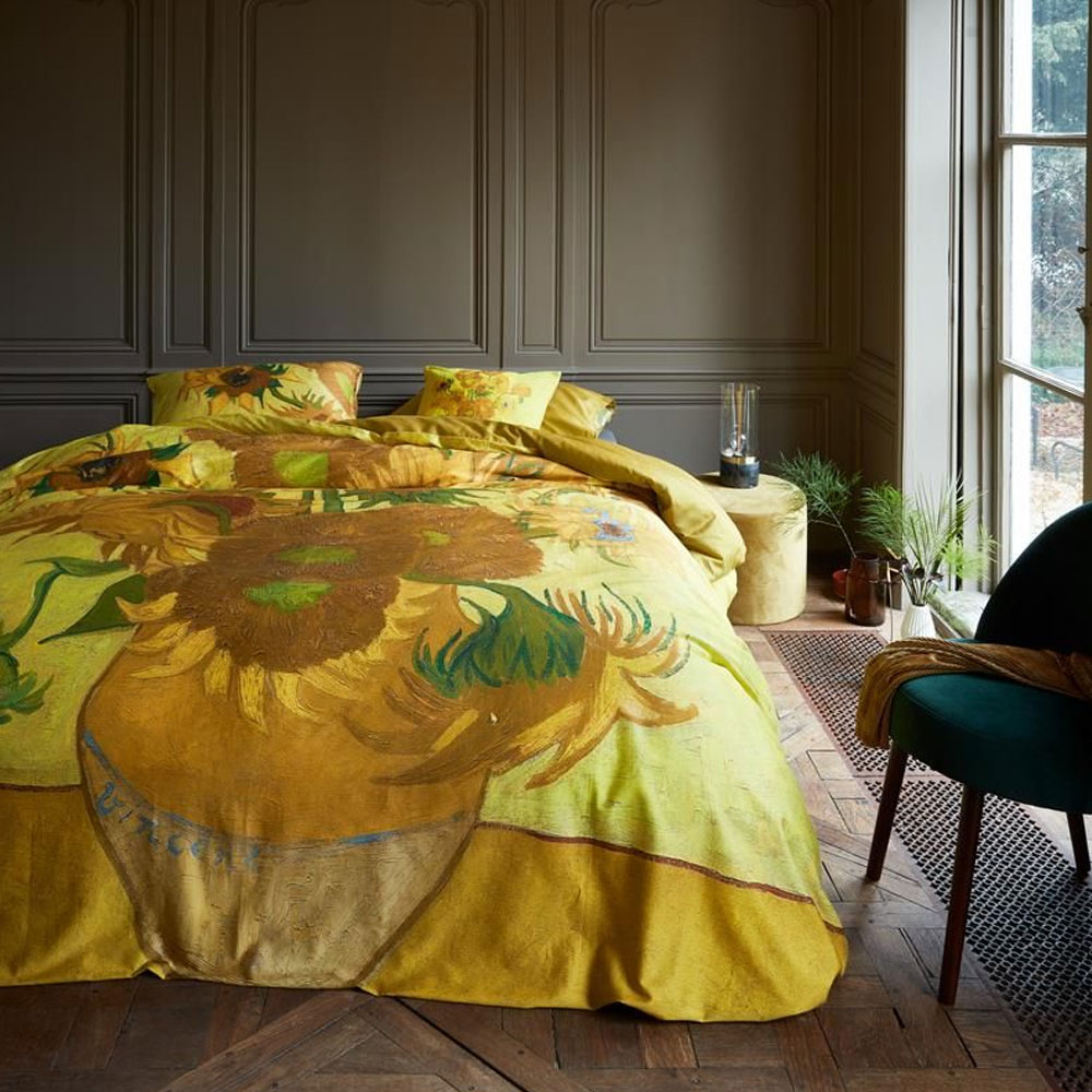 Copripiumino matrimoniale e federe BEDDING HOUSE Van Gogh Girasoli