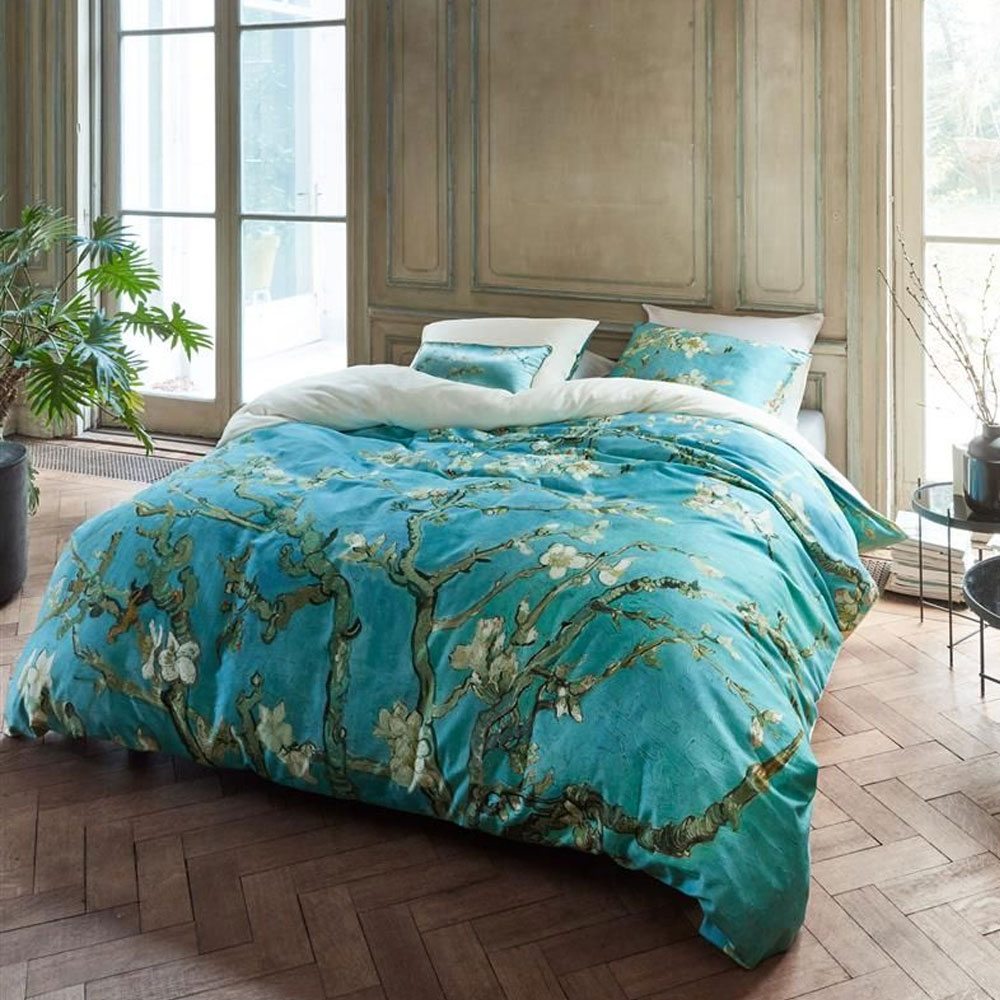 Copripiumino Matrimoniale fiore nero Set di Biancheria da Letto