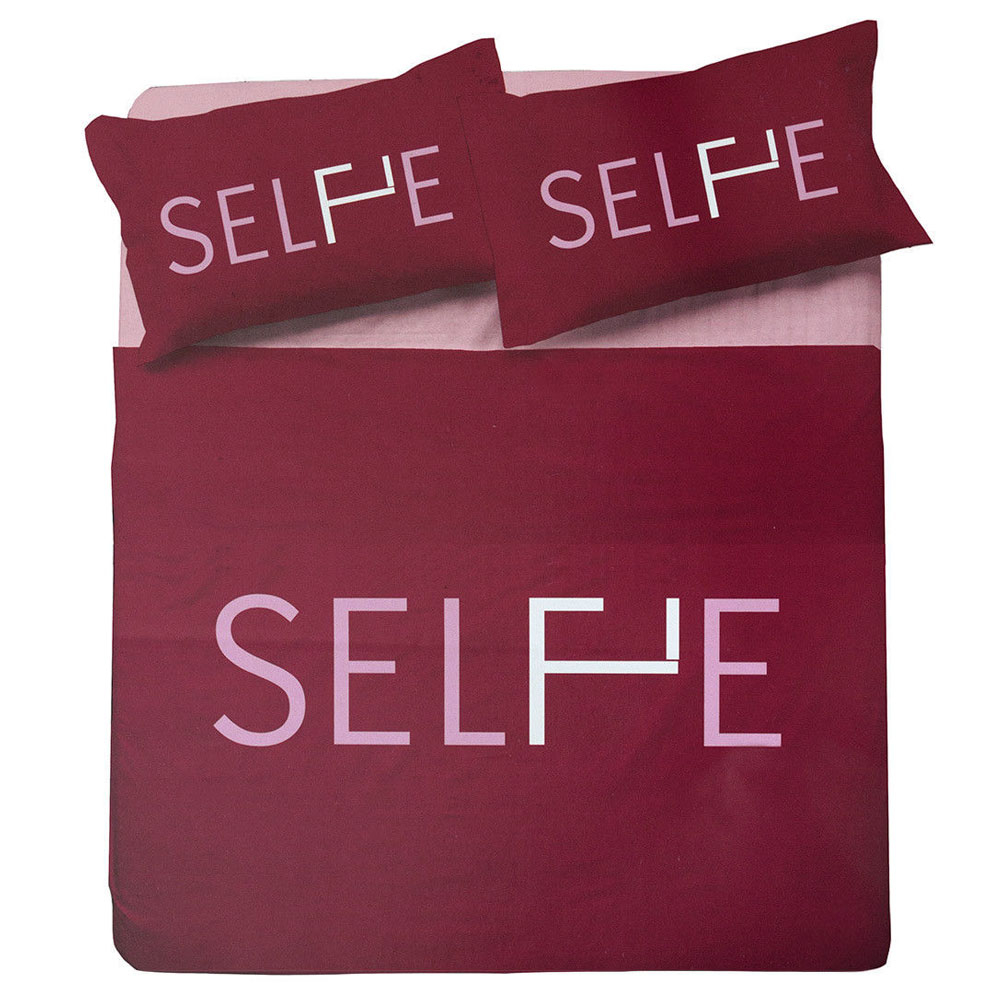 Set Copripiumino Misura Ikea Matrimoniale Zer0bed Selfie Bordeaux