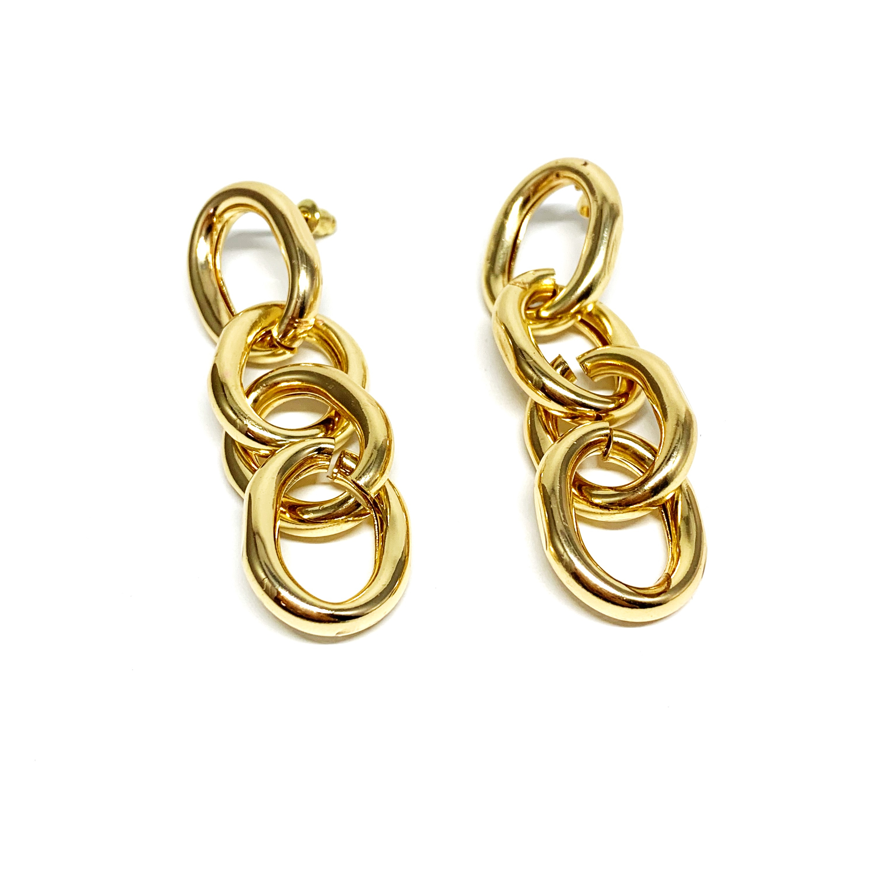 ORECCHINI CATENA ORO