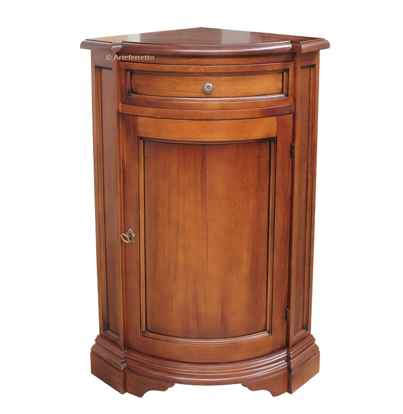 Mueble de esquina en madera color cerezo o nogal | Prixdoo.com