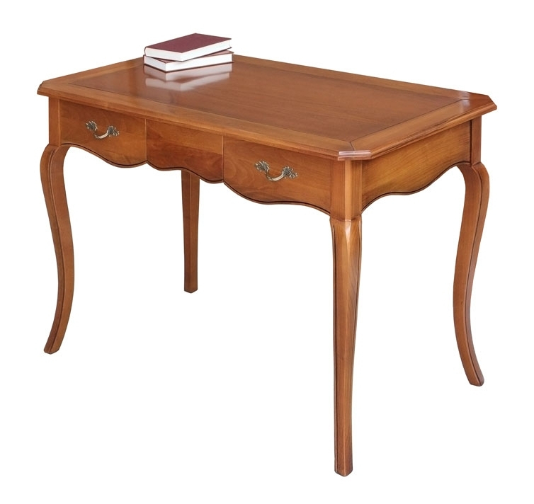 Mesa de despacho en madera maciza de cerezo