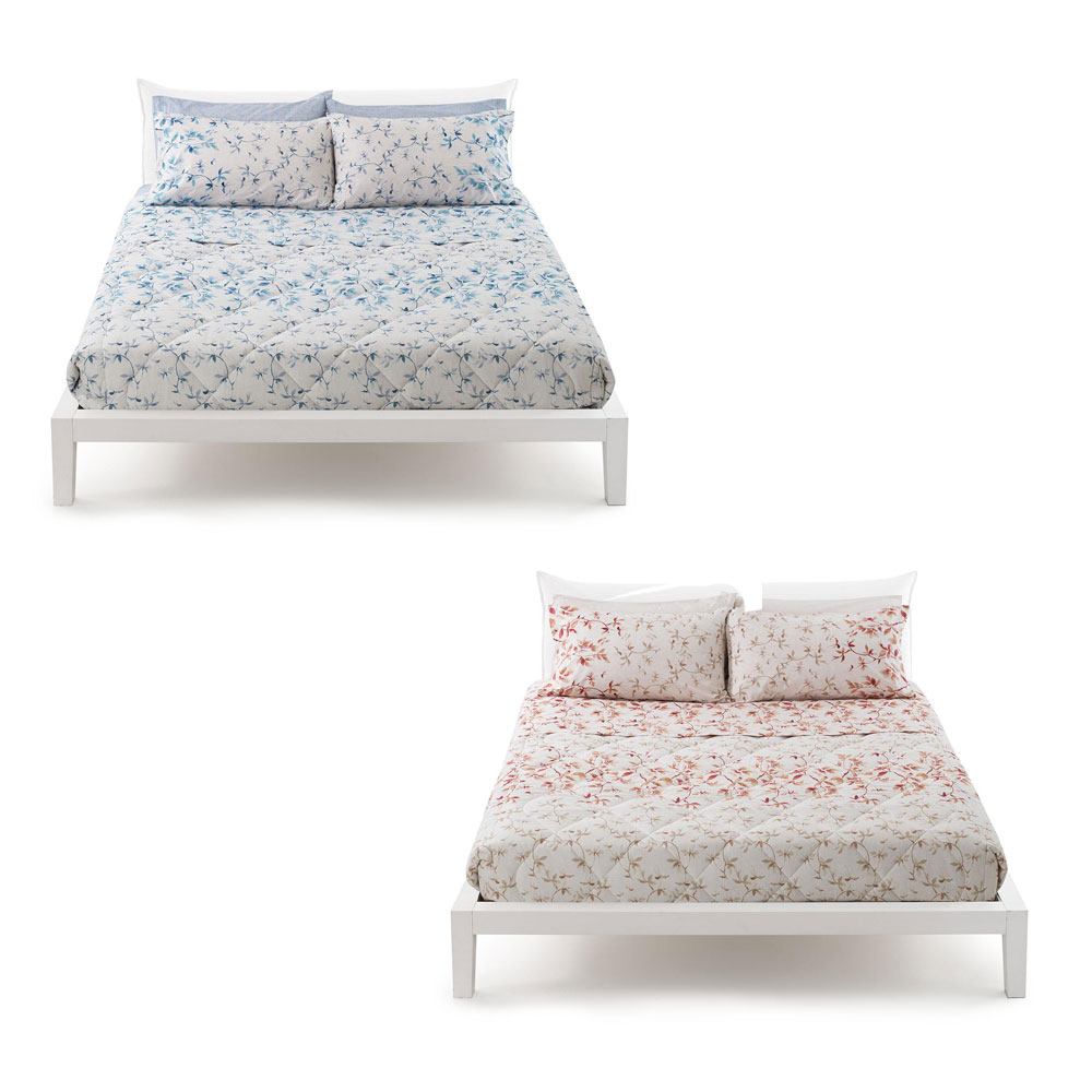 Completo Lenzuola Matrimoniali Con 4 Federe Zucchi Basics Lea Floreale