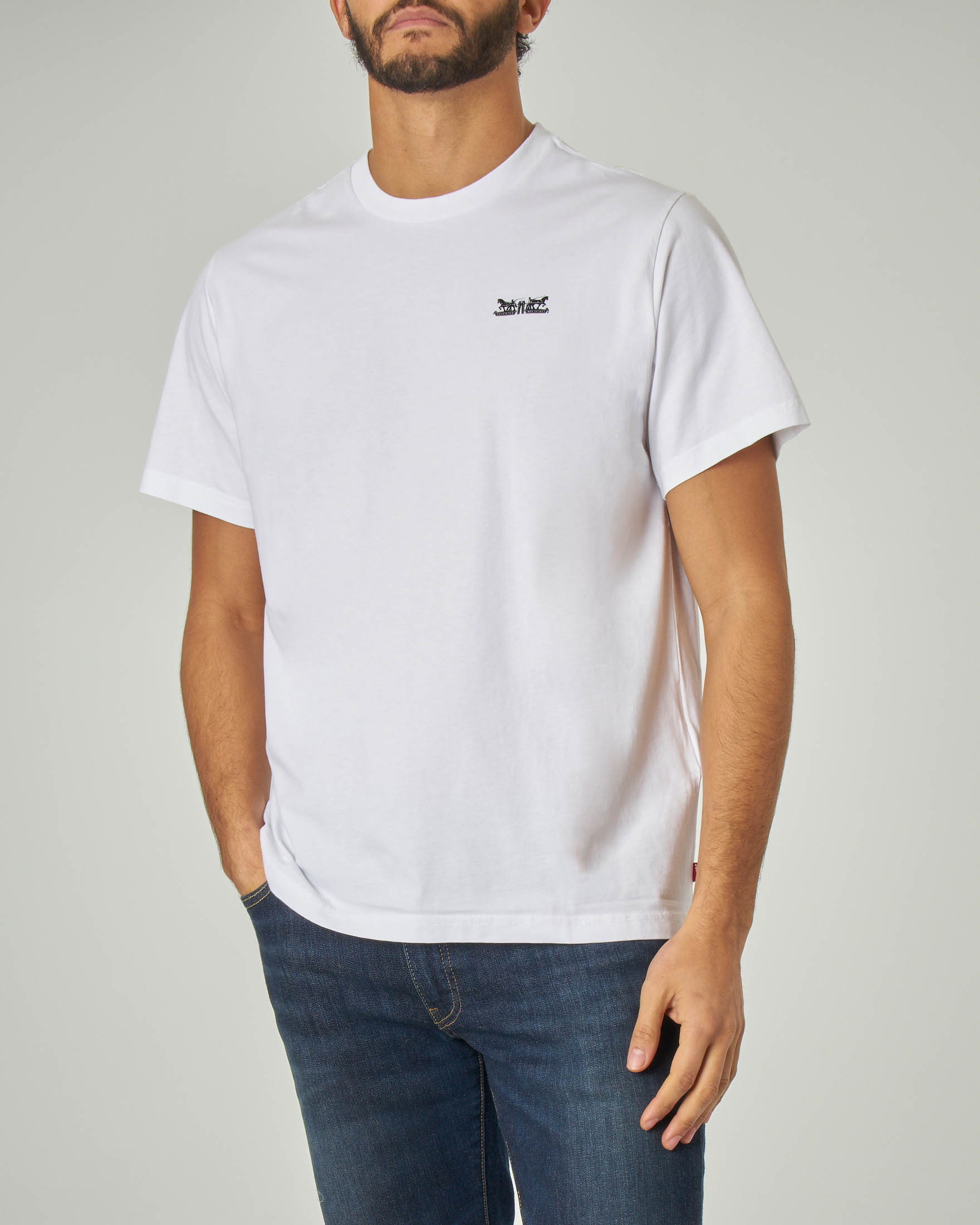 t shirt bianca con scritta